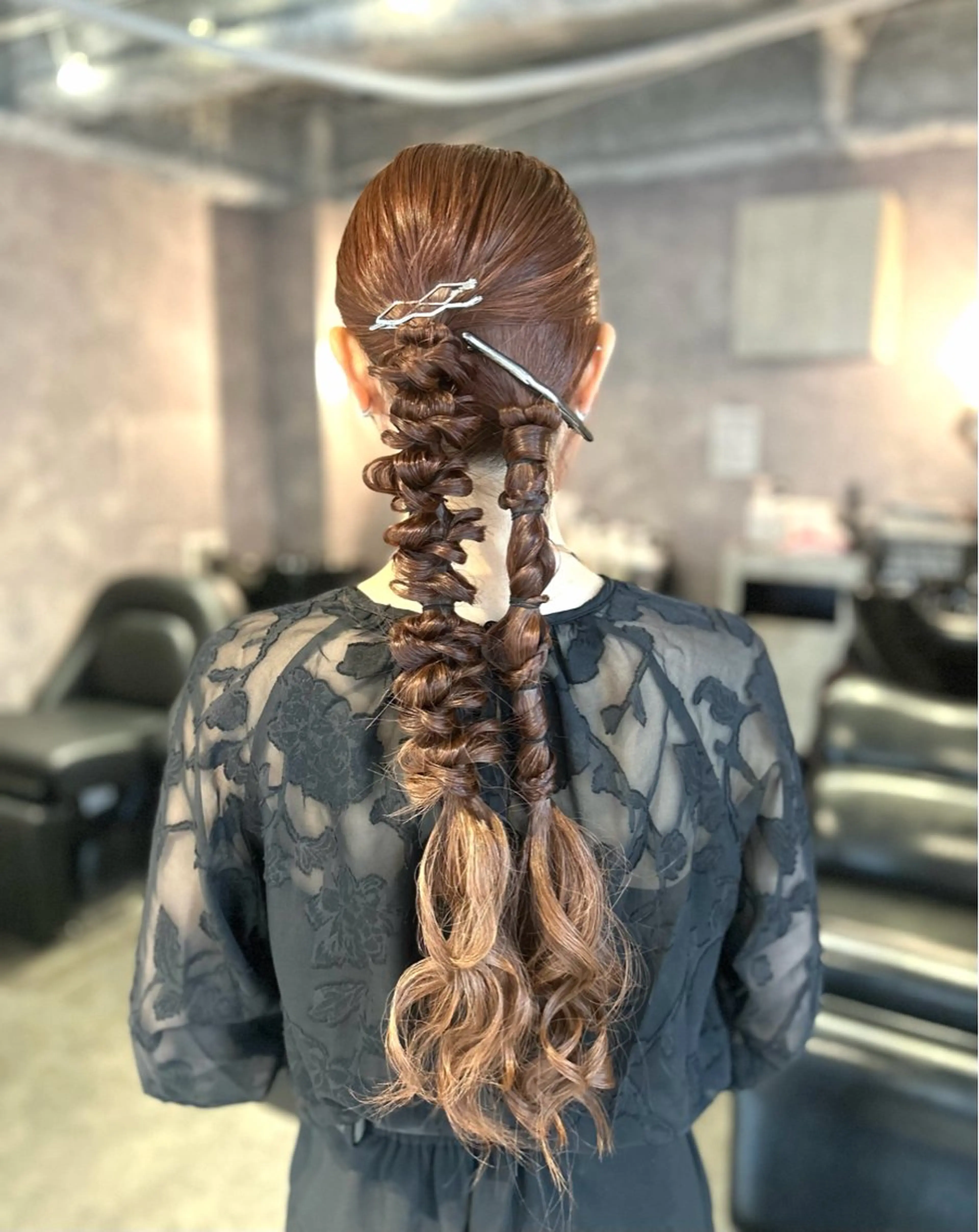 ロング ヘアアレンジ ヘアセット 🩶鈴木茉奈🩶艶髪 /透明感/暖色カラーのヘアスタイル