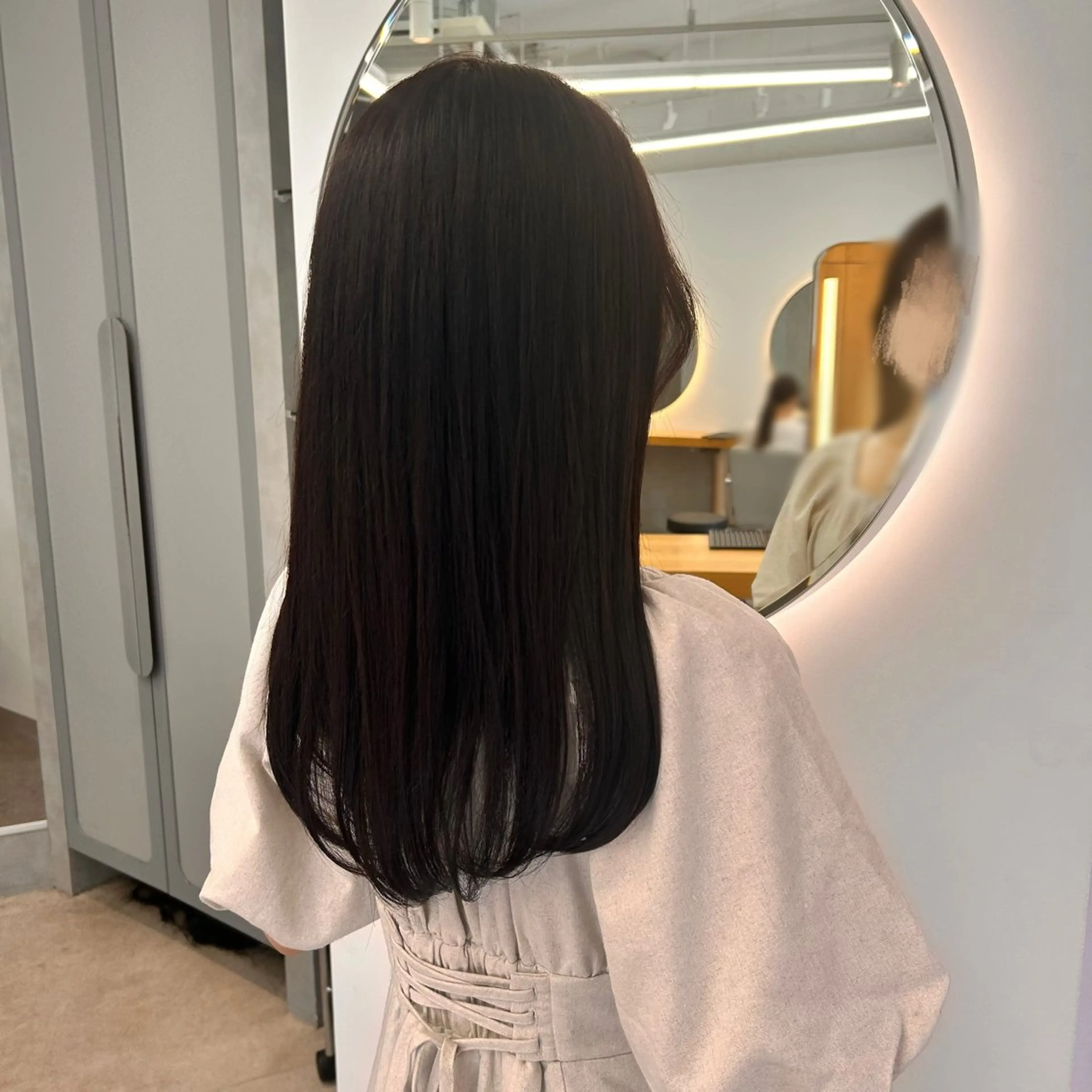ロング カラー ブリーチ ブリーチなしカラー レッドカラー カット ヘアカラー ルネ北千住店 Rinoのヘアスタイル