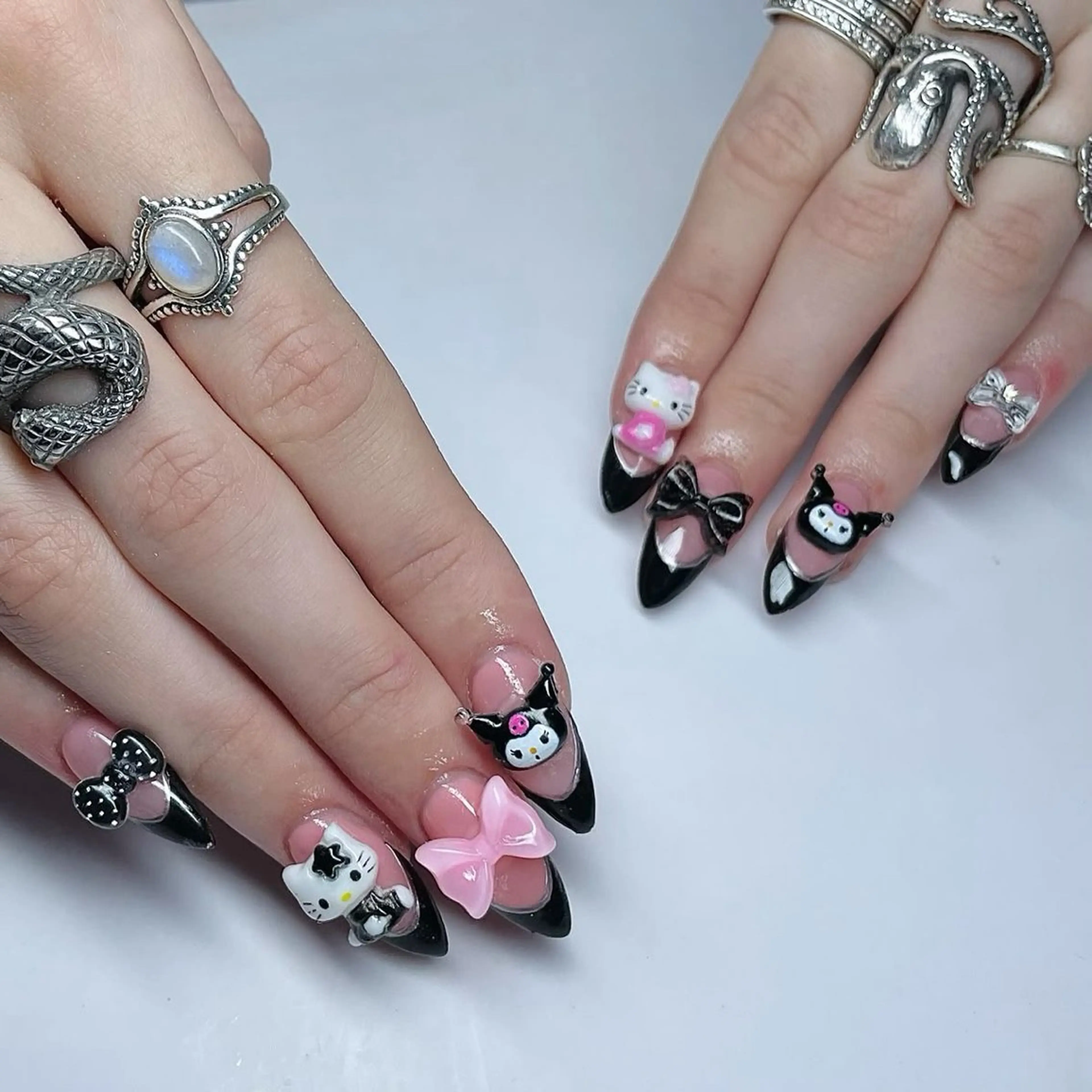 ネイル 長さ出し フレンチネイル グラデーション 卒業式 マグネットネイル Sora nail 長さ出し専門店のネイルデザイン
