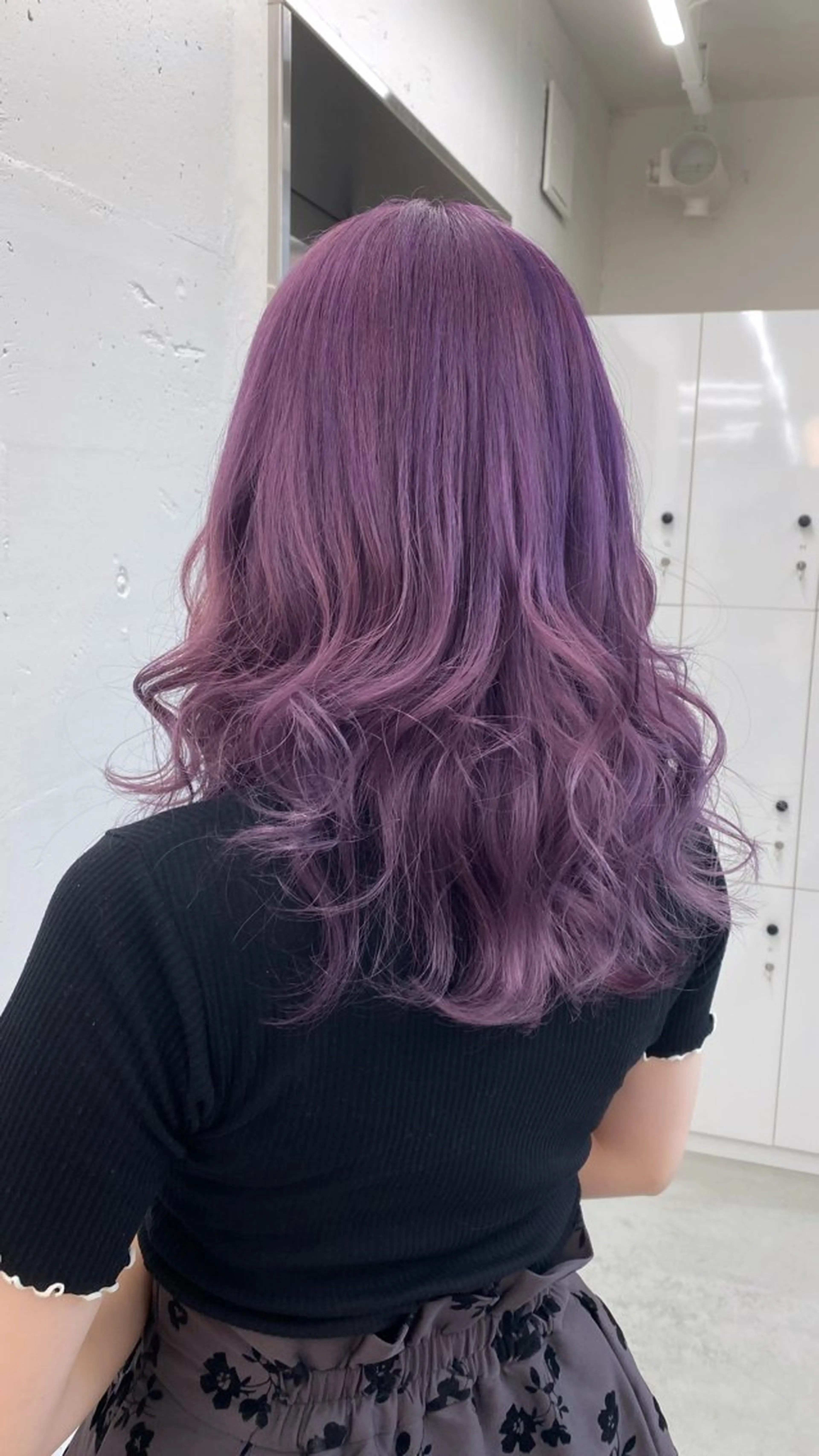 ミディアム カラー ピンクカラー バイオレットカラー JILL🌟 せいゆのヘアスタイル