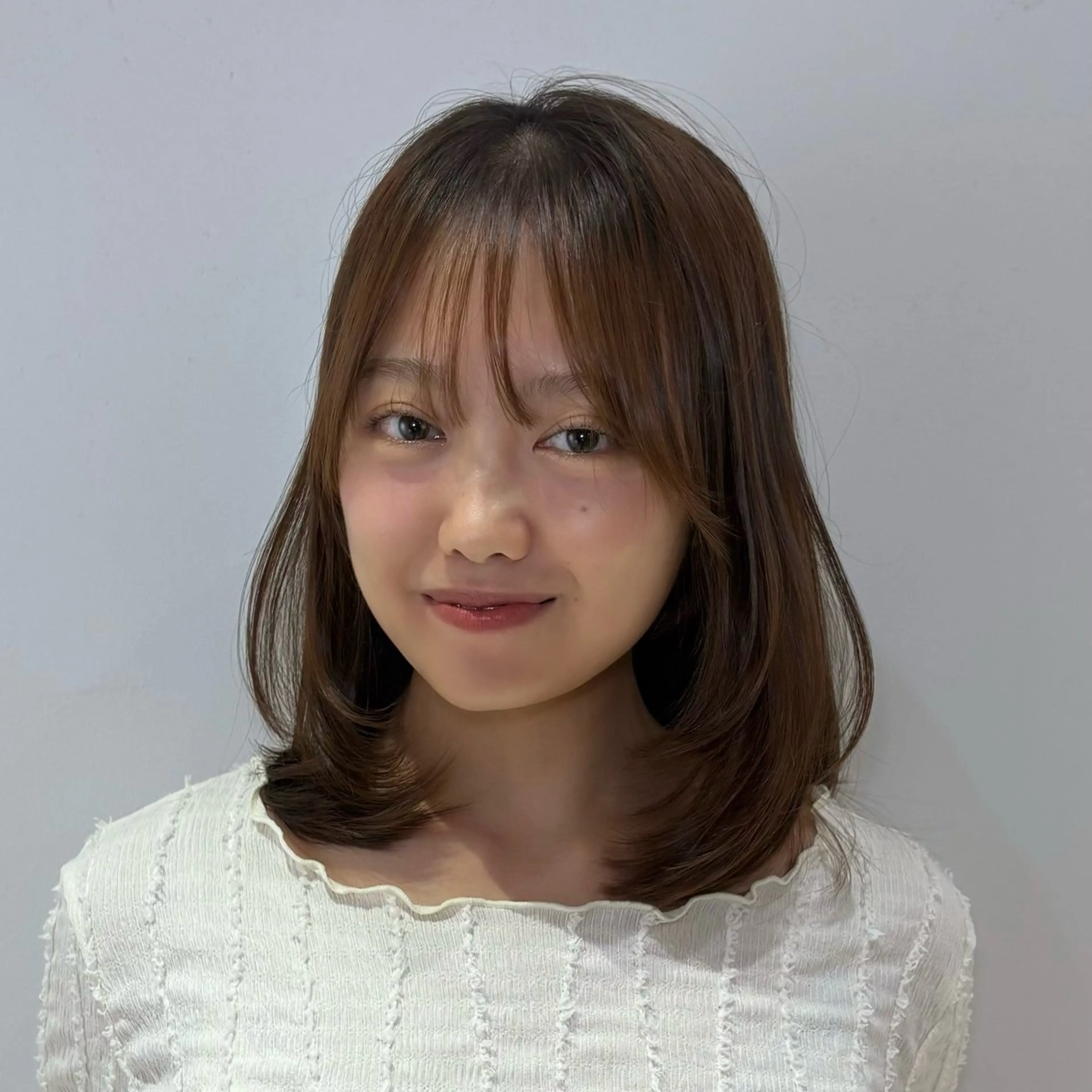 ミディアム カット 髪質改善/レイヤー× 縮毛矯正🤍maiのヘアスタイル