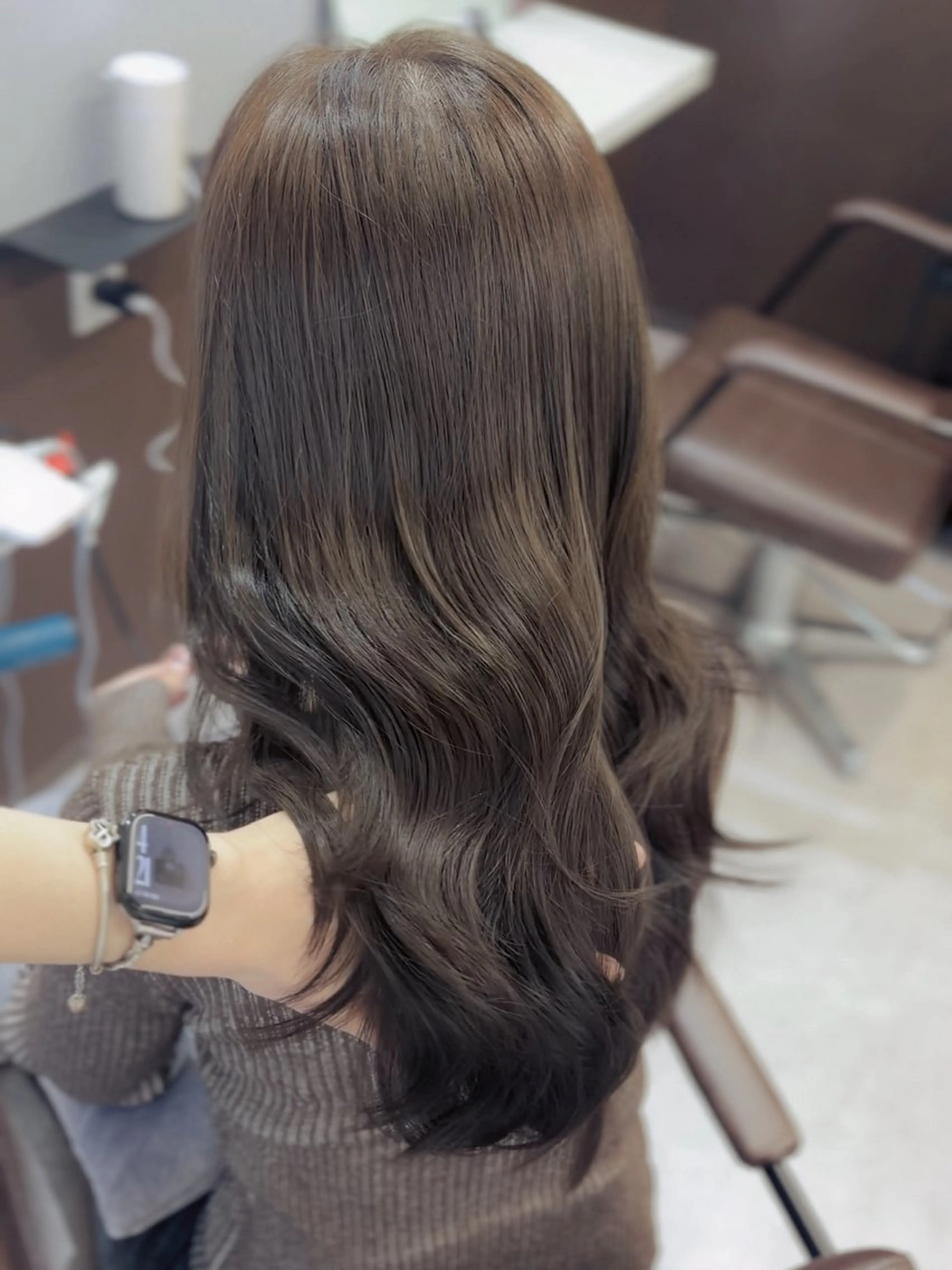 セミロング 梅田/髪質改善特化/ 艶カラー🫧さくらこのヘアスタイル