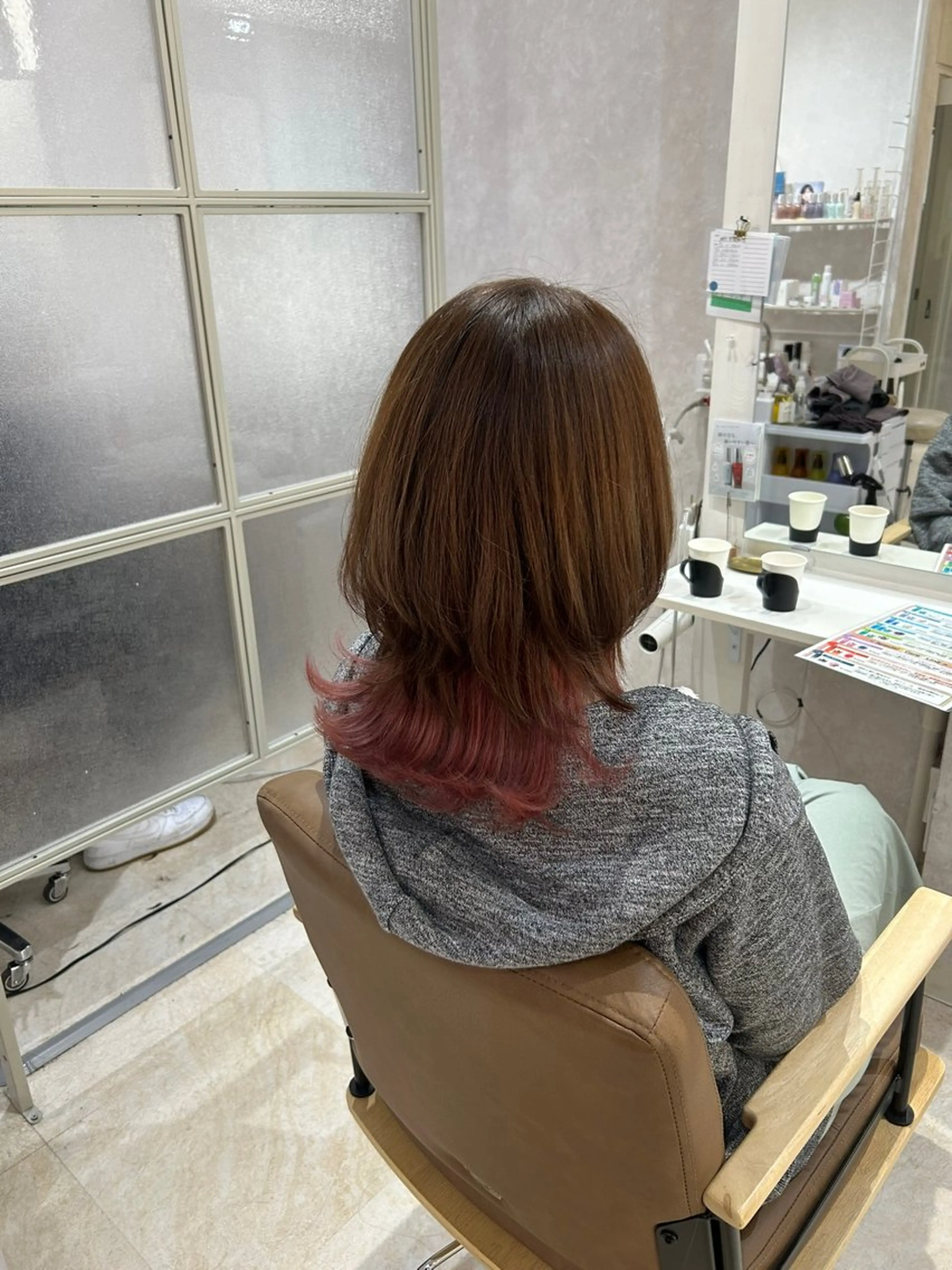ミディアム カラー カット ヘアカラー トリートメント ヘアセット 💙まこと💙艶 カラー(Rico)のヘアスタイル