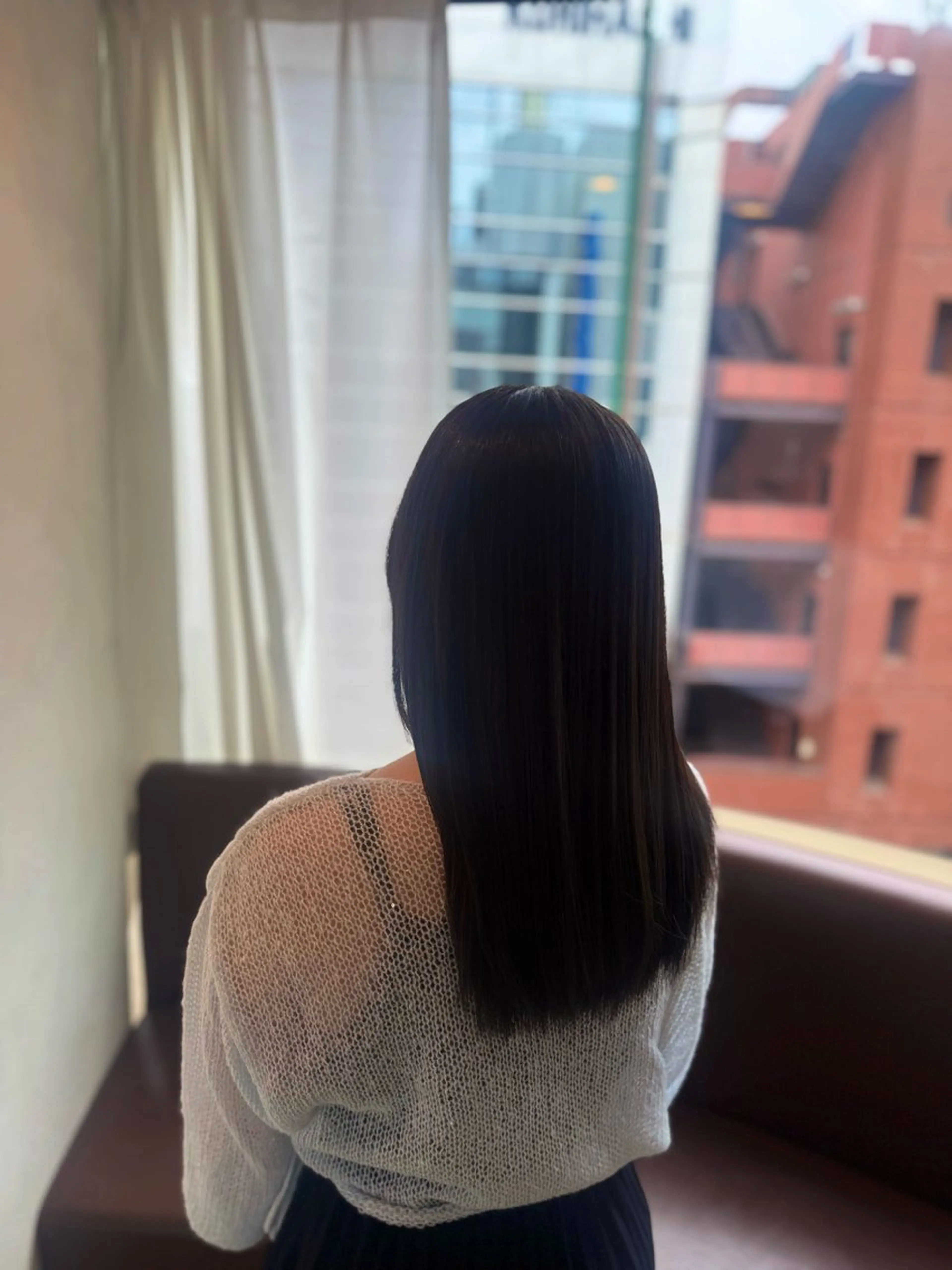 ロング カラー ヘアカラー 縮毛矯正 トリートメント 透明感カラー💜 モテ髪 空陽💙のヘアスタイル