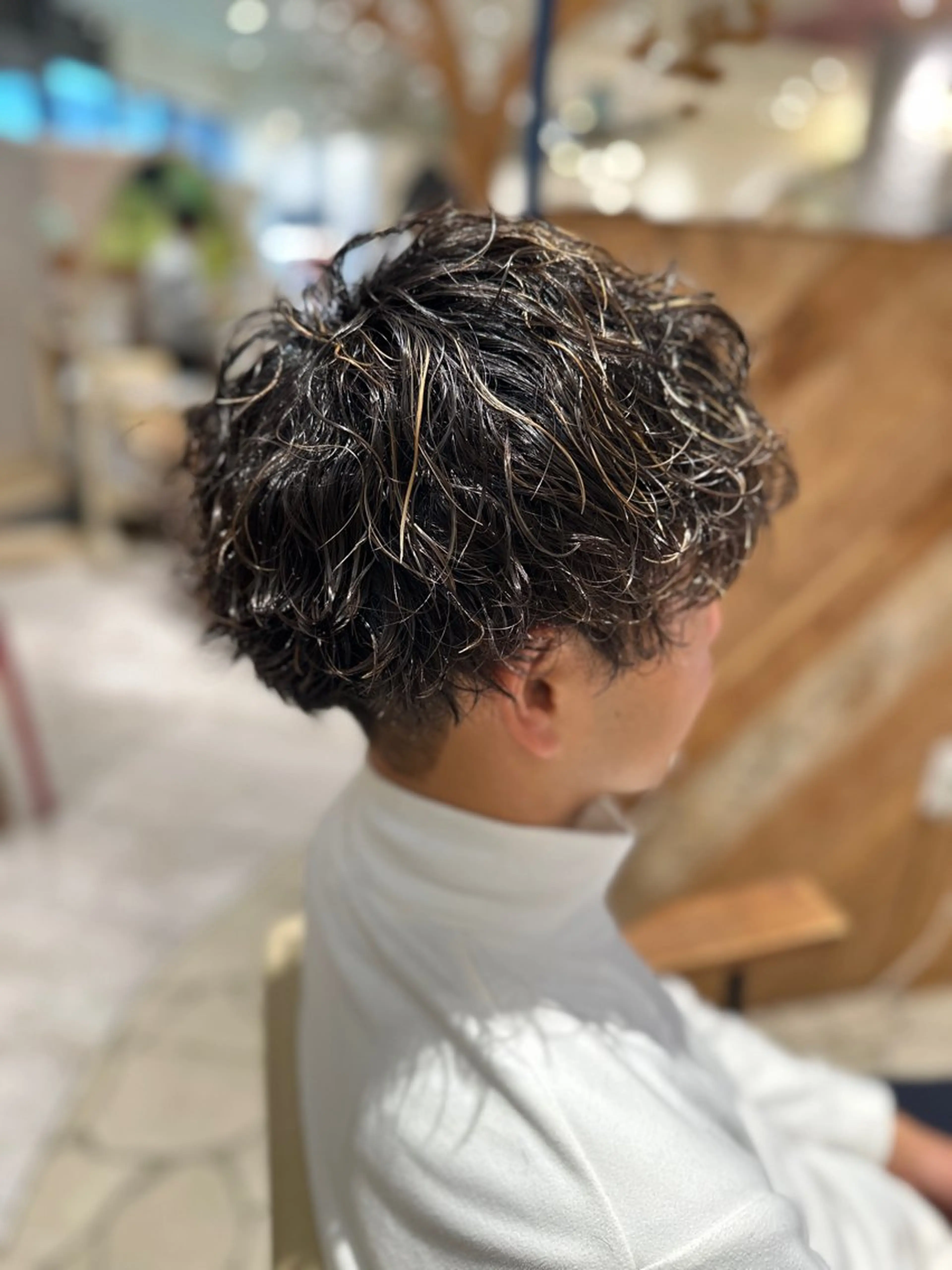 パーマ メンズ カット パーマ 韓国風レイヤーカット 🇰🇷❕モカのヘアスタイル