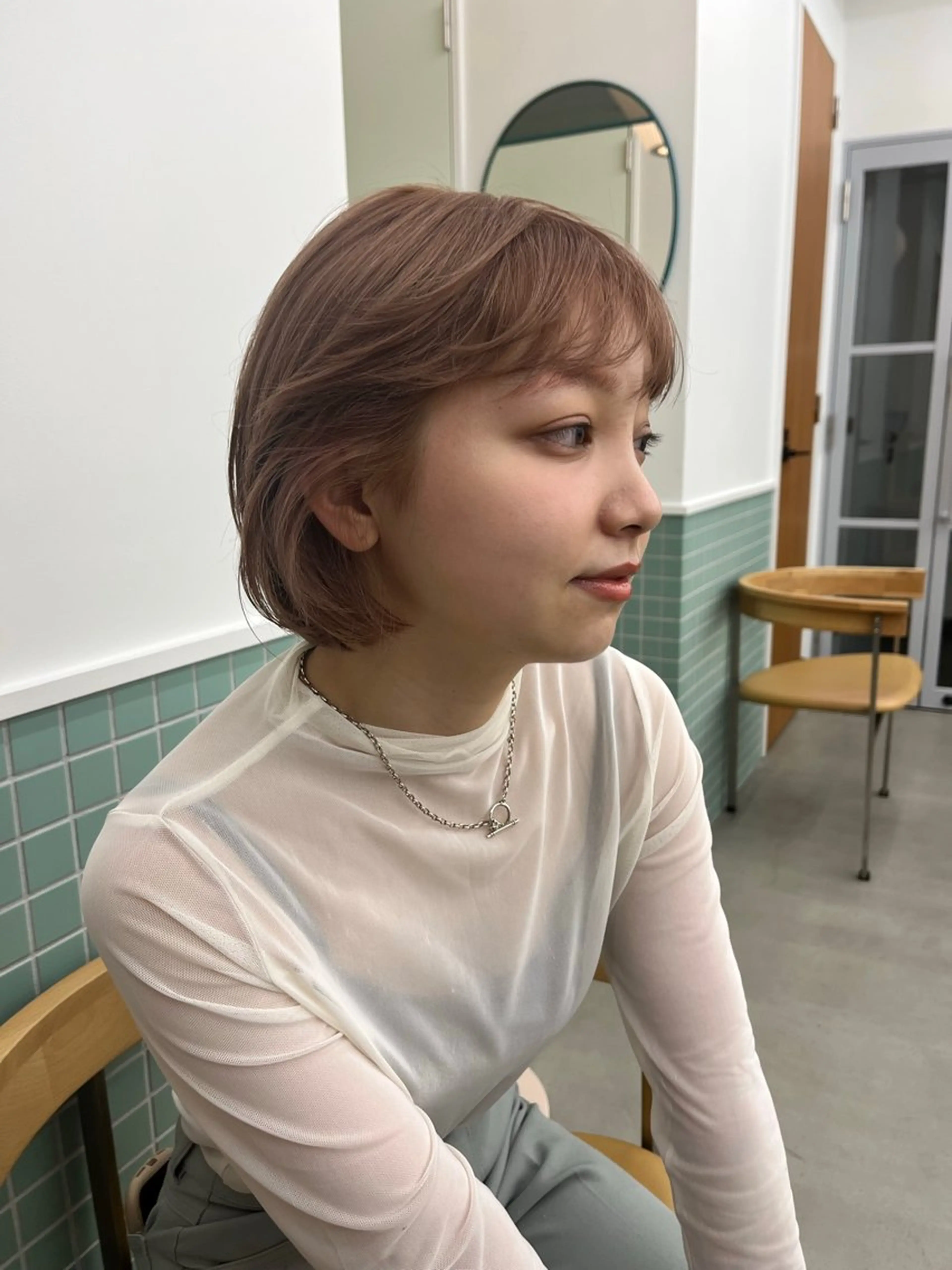 ショート カット ヘアカラー トリートメント レイヤー/ケアパーマ /ニュアンス/モードのヘアスタイル