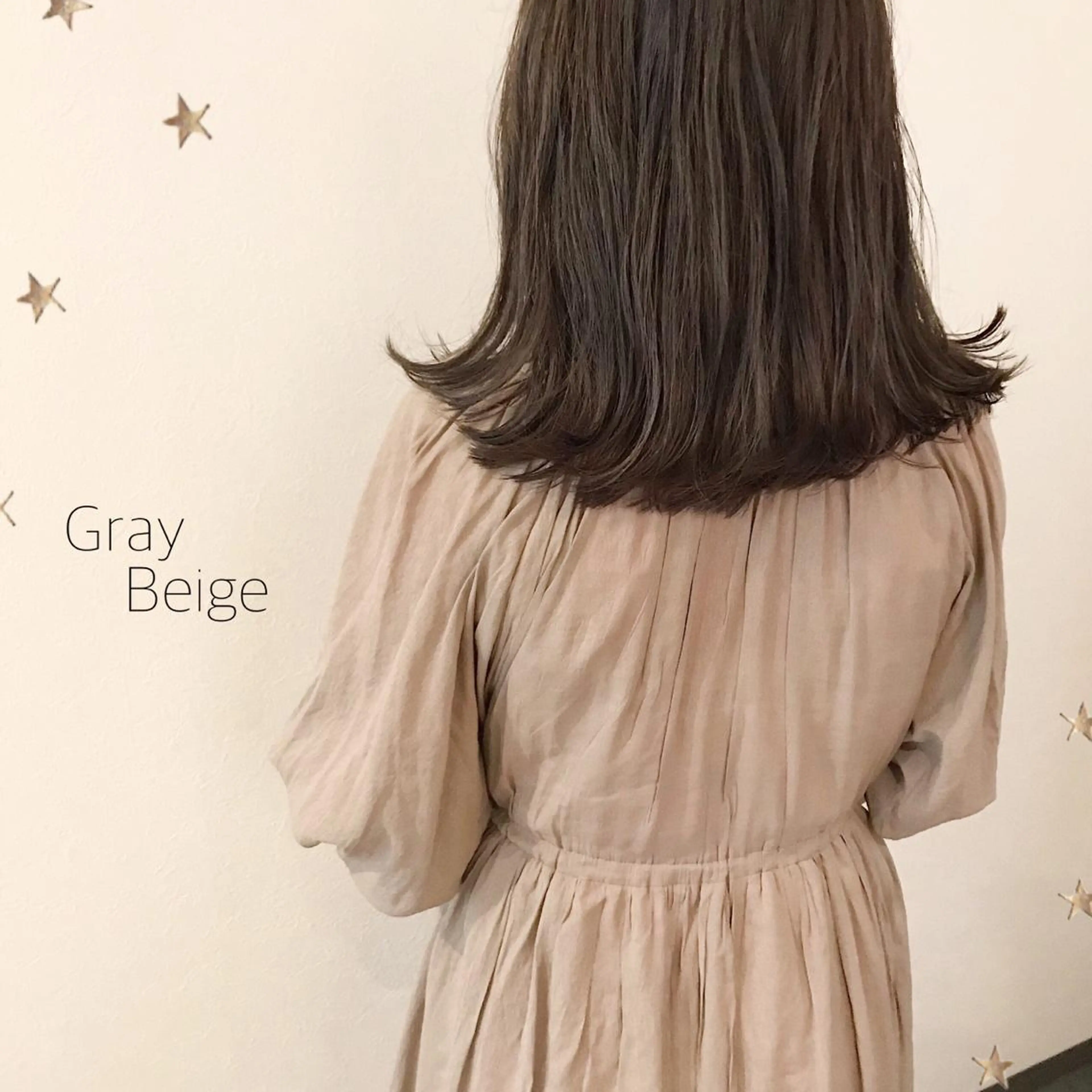 ミディアム カラー 市川 千夏のヘアスタイル