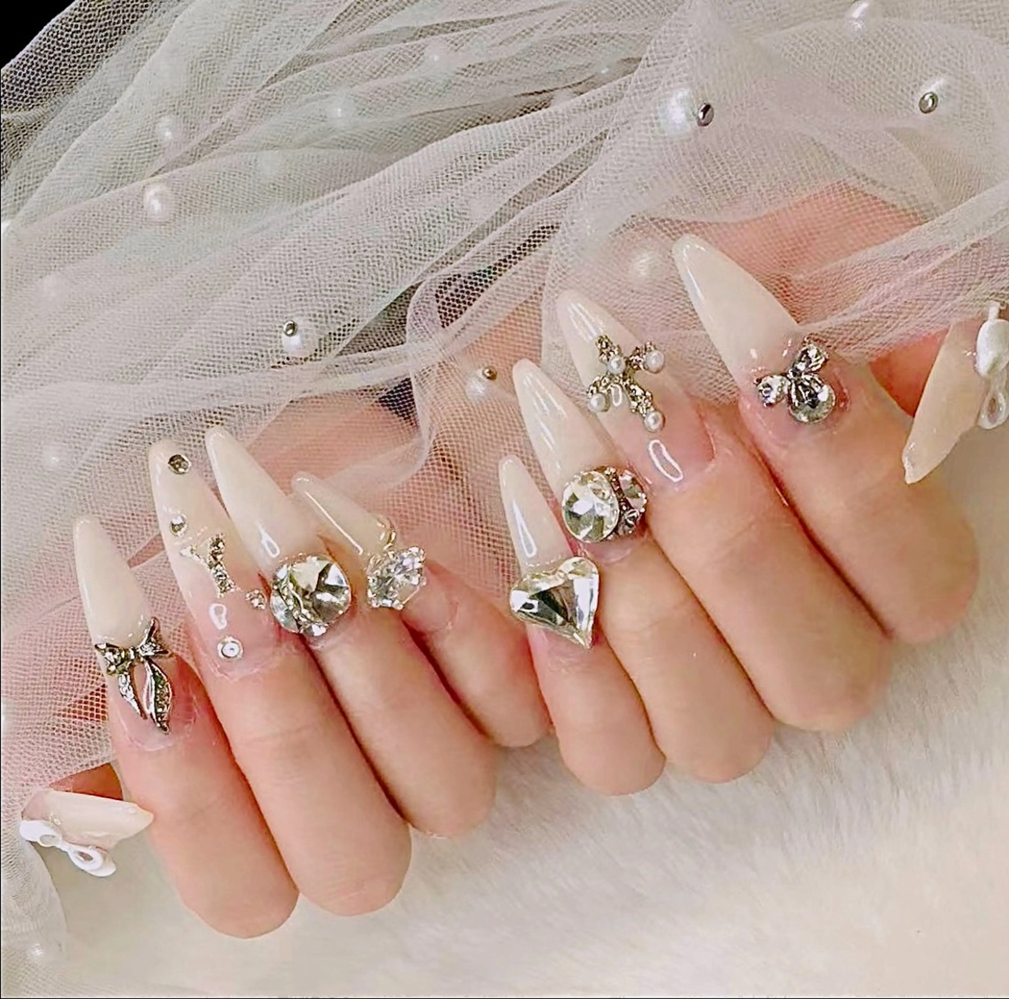 ⭐️【チップスカルプ長さ出し】ロングLL（6000種類のパーツ無制限つけ放題¥17.980の写真