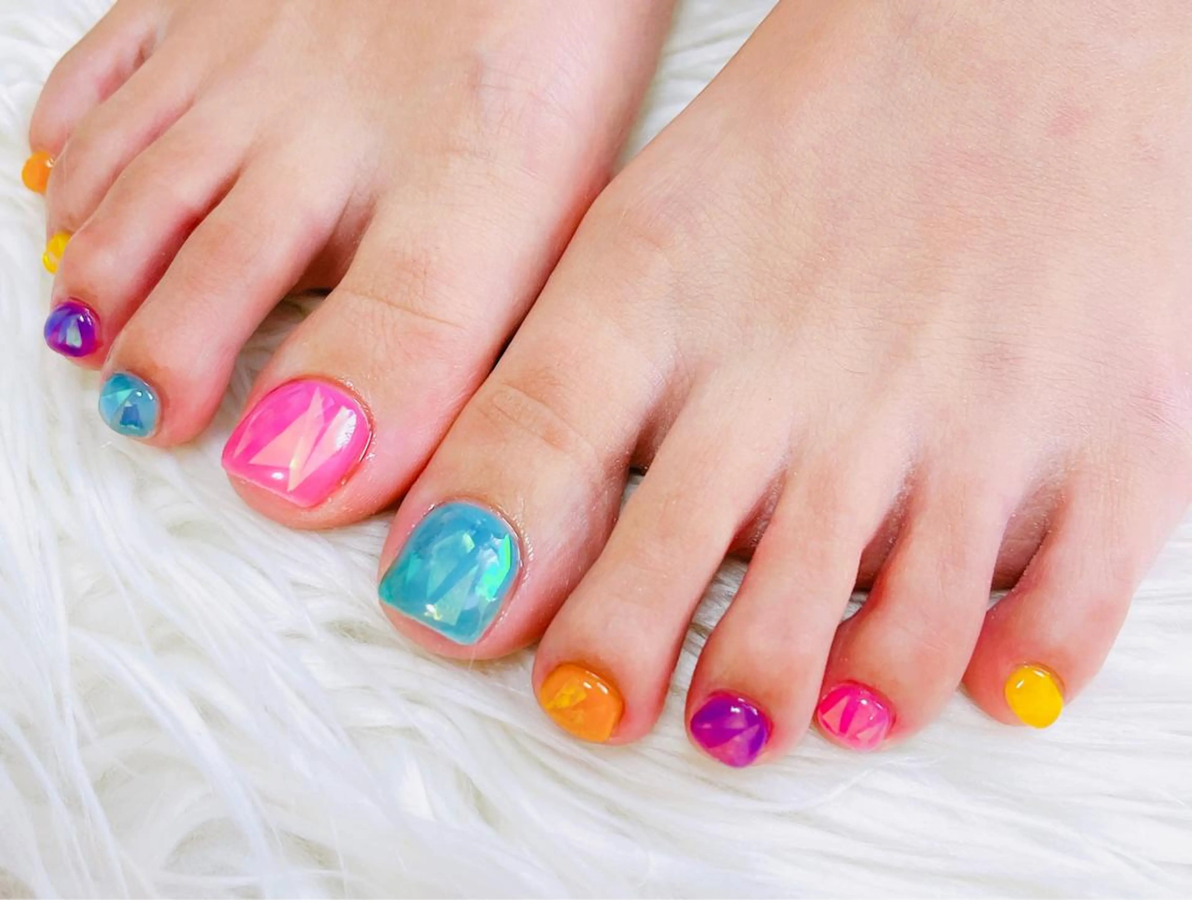 ネイル フットネイル 松田 由真のネイルデザイン