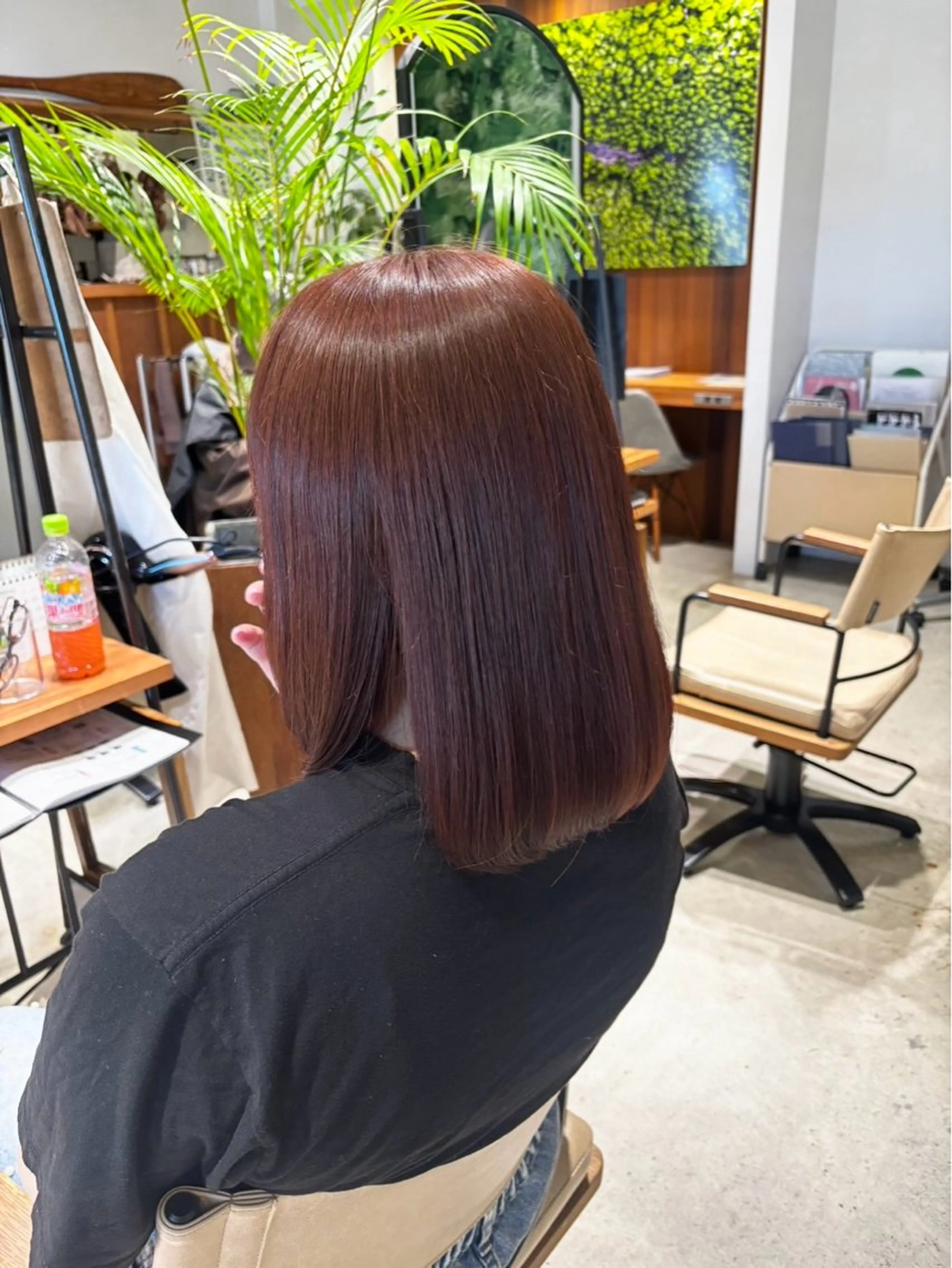 ミディアム カラー ヘアカラー パライソ南公園店小嶋 さつきのヘアスタイル