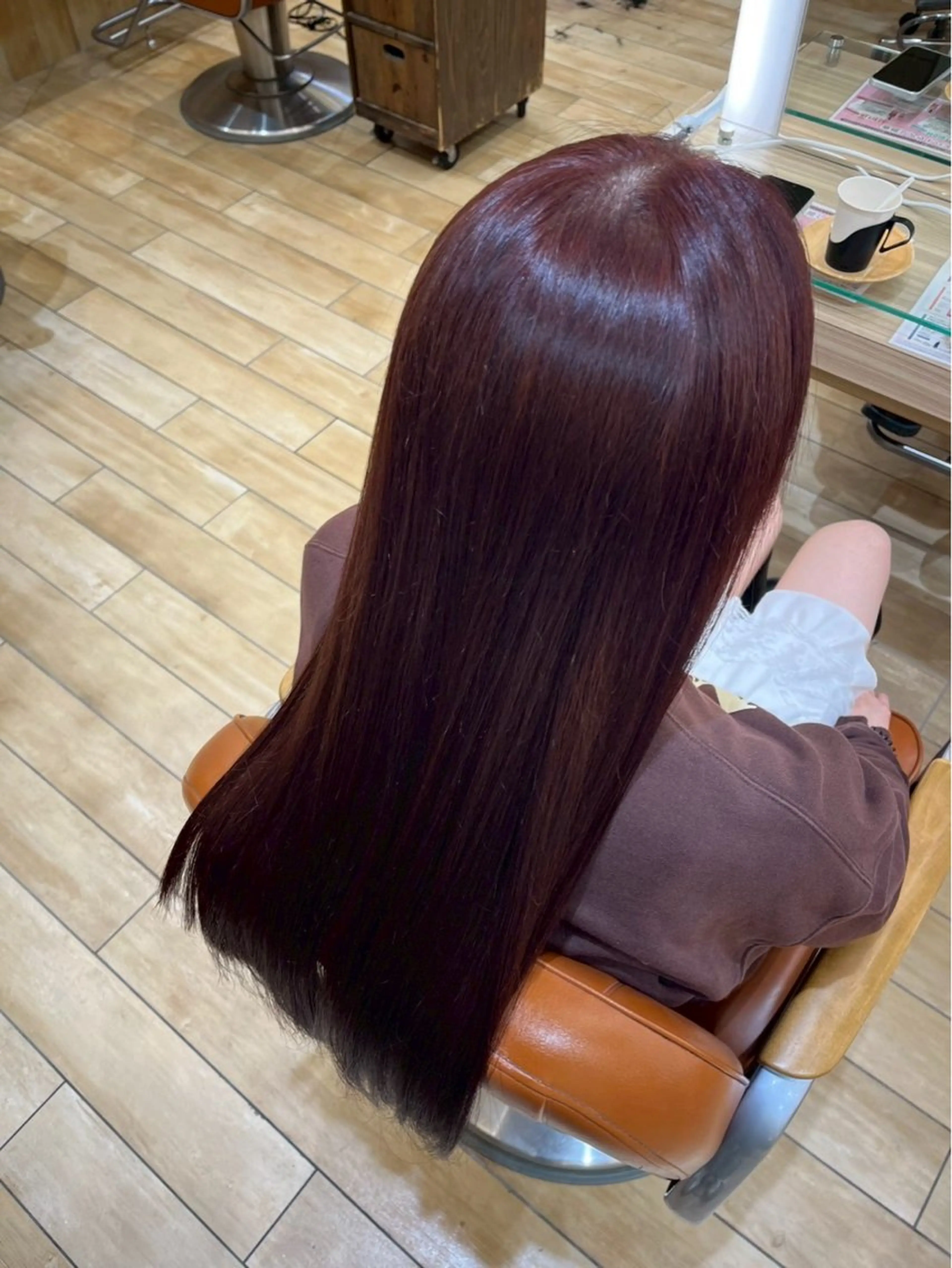 カラー ピンクカラー 山本 梓絵奈のヘアスタイル