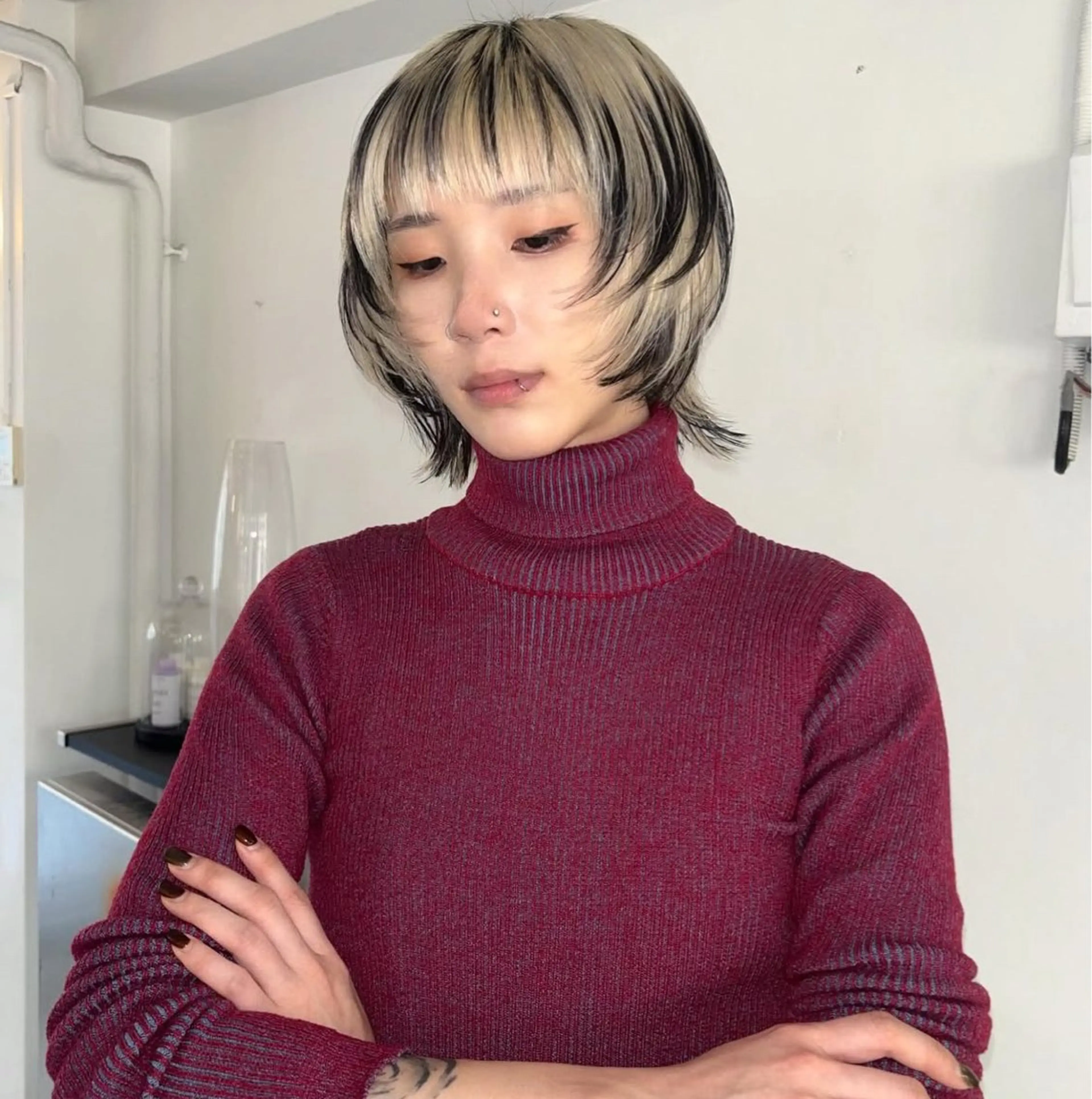 ショート カラー ヘアカラー トリートメント hair salon　丹tan所属・Rena✴︎トレンド ×スタンダードMIXのヘアスタイル