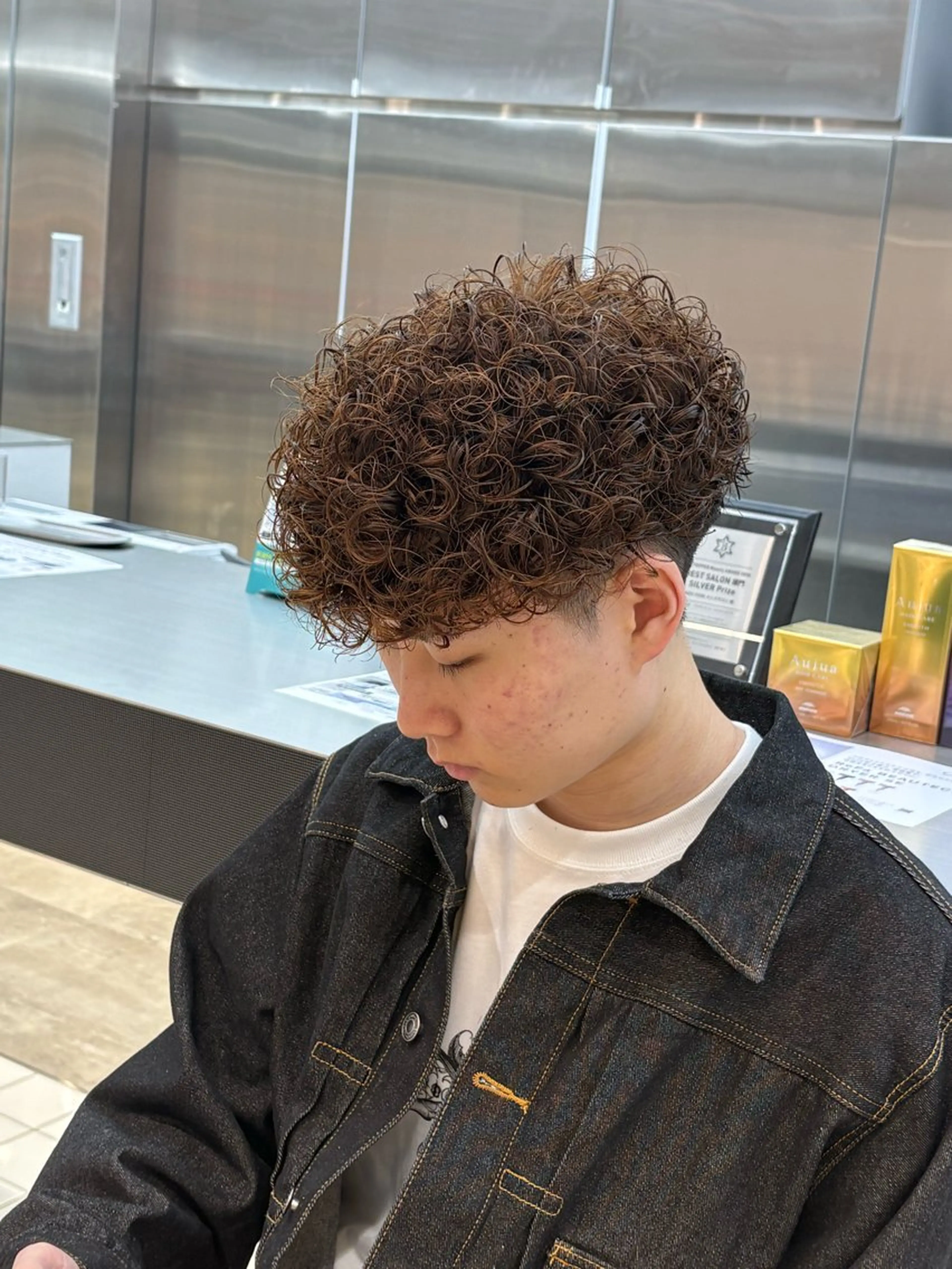 カラー パーマ メンズ カット パーマ fifth 武正 琉生のヘアスタイル