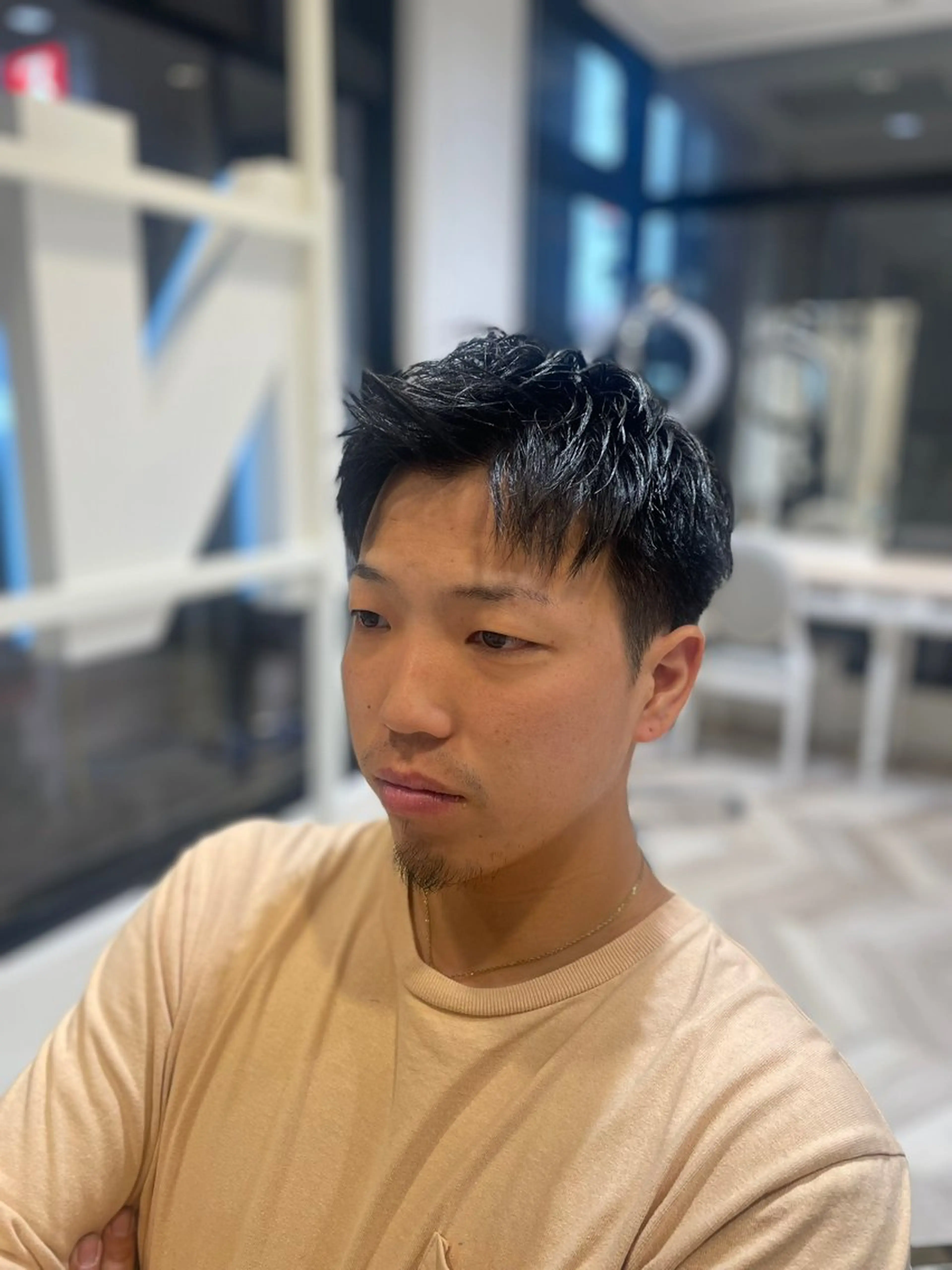 ミディアム カット ヘアカラー メンズパーマ/カット / 古川 諒のヘアスタイル