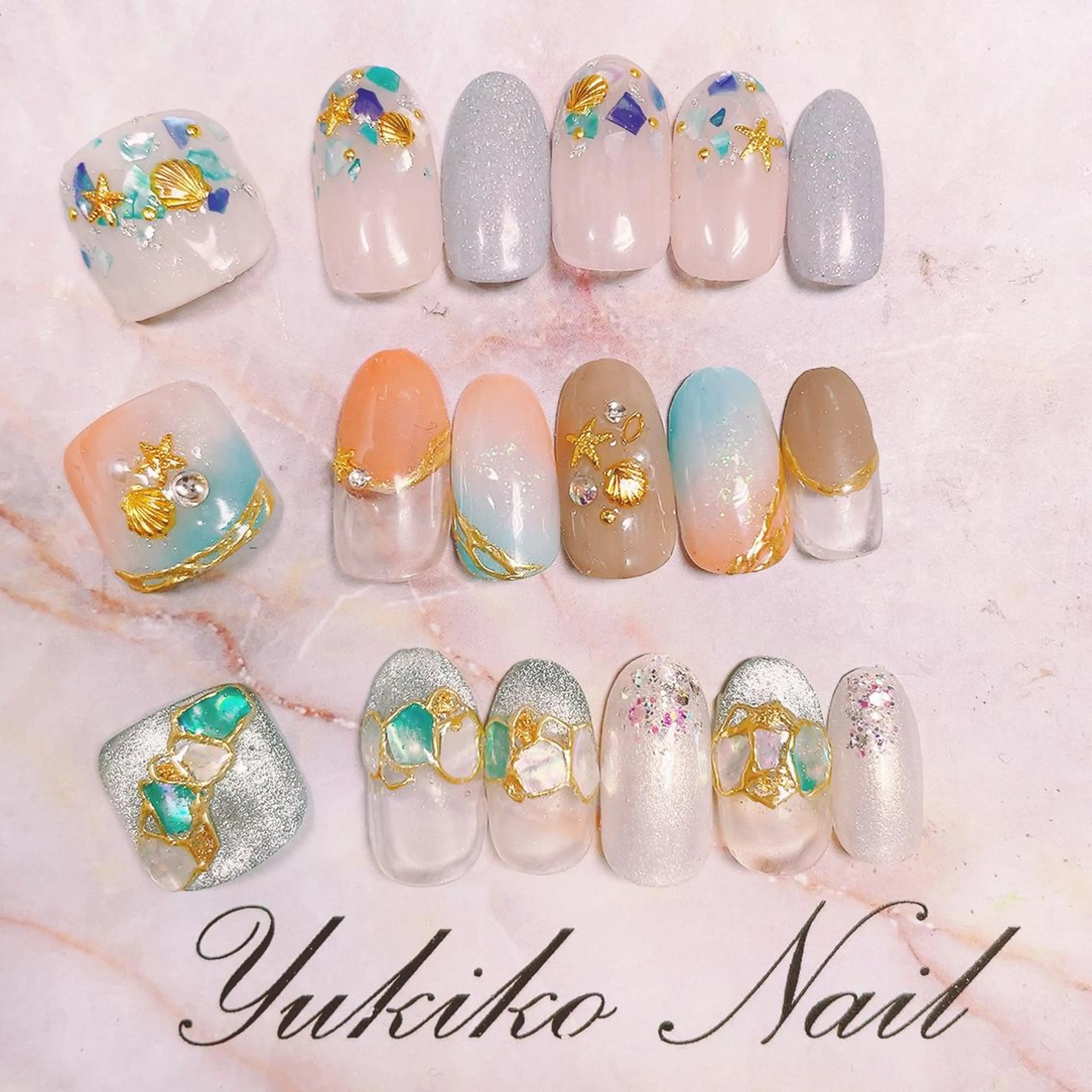 ネイル アートネイル フットネイル ハンドネイル ユキコ ネイルのネイルデザイン