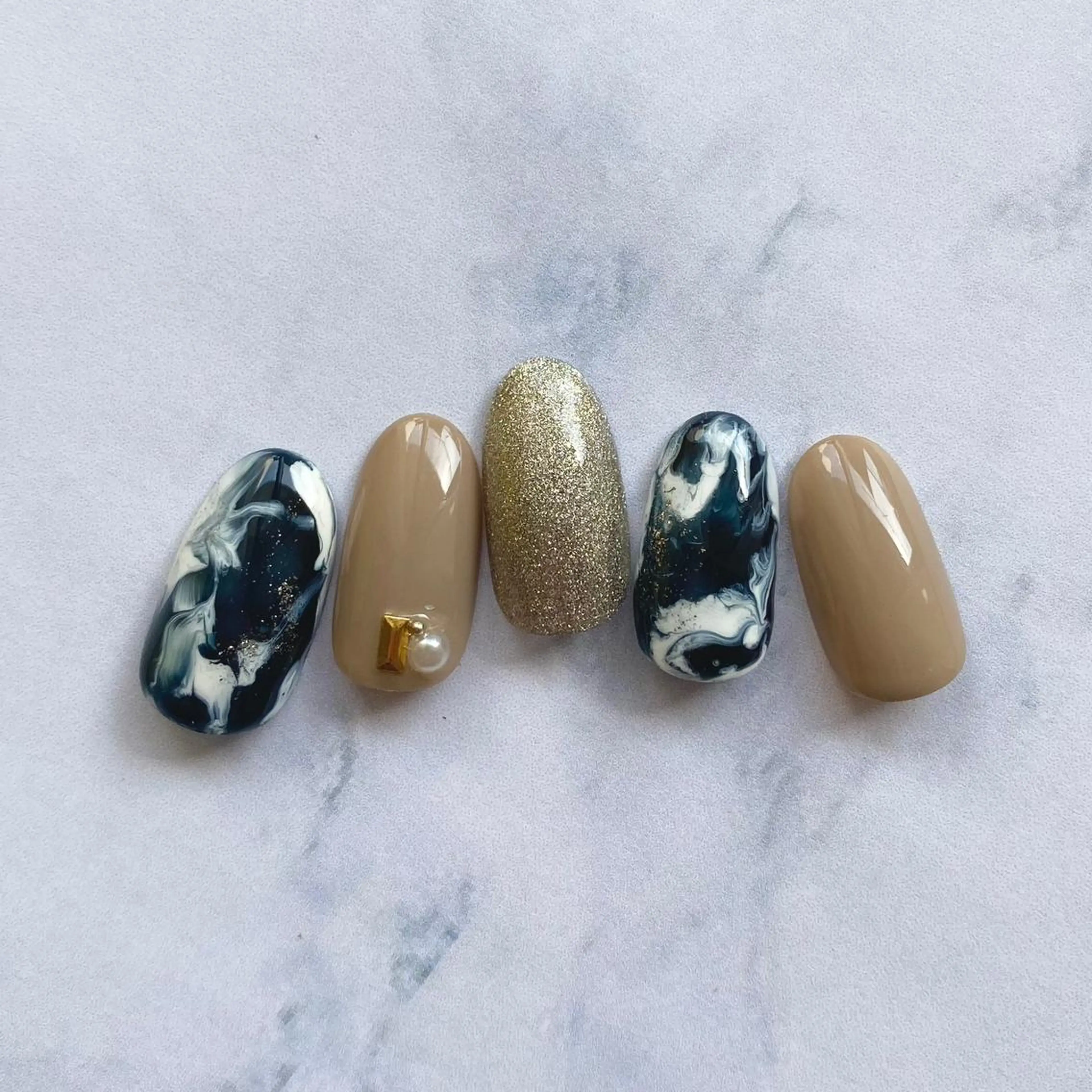 ネイル 大理石ネイル(マーブル) N.design mineのネイルデザイン