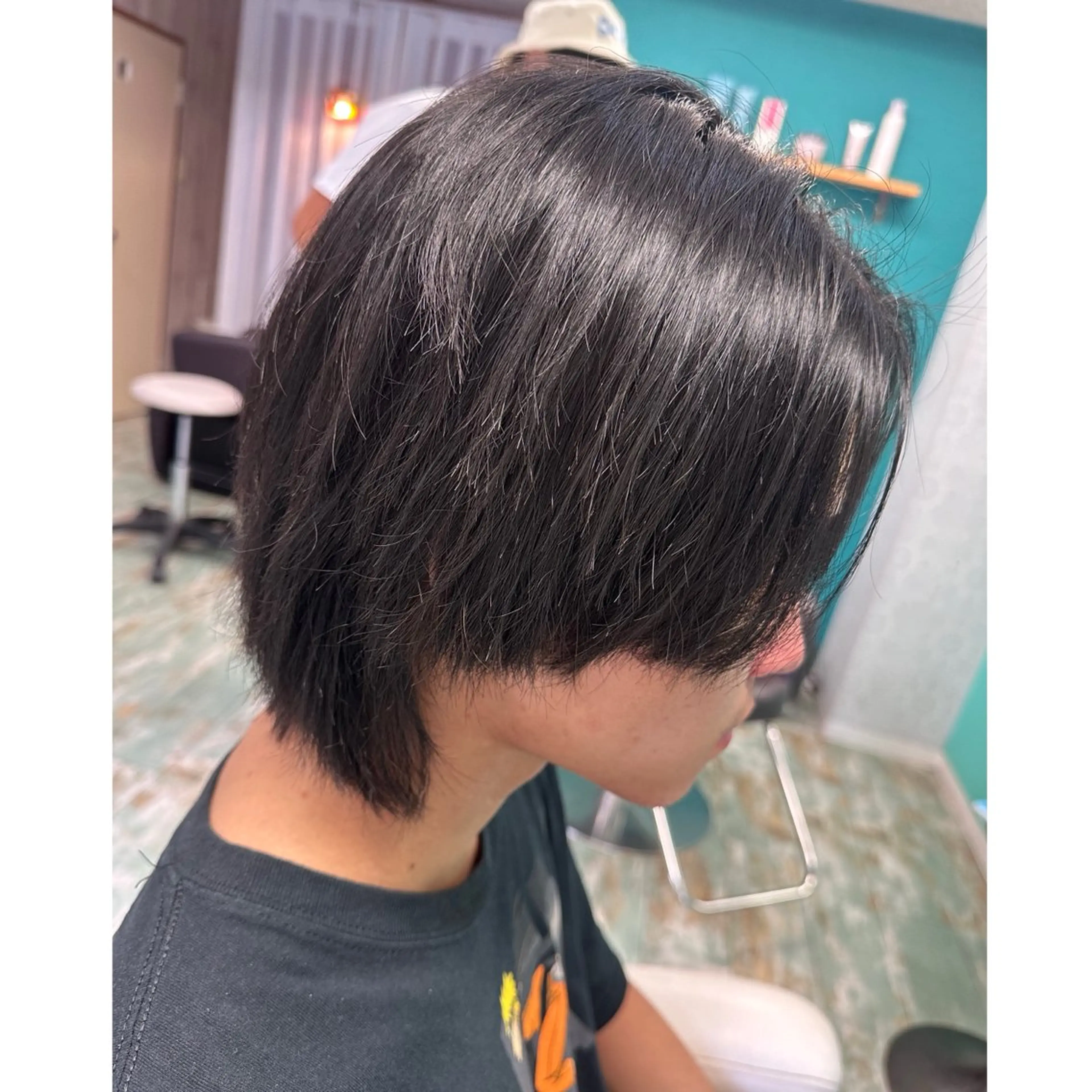 ミディアム メンズ 三原 友美のヘアスタイル