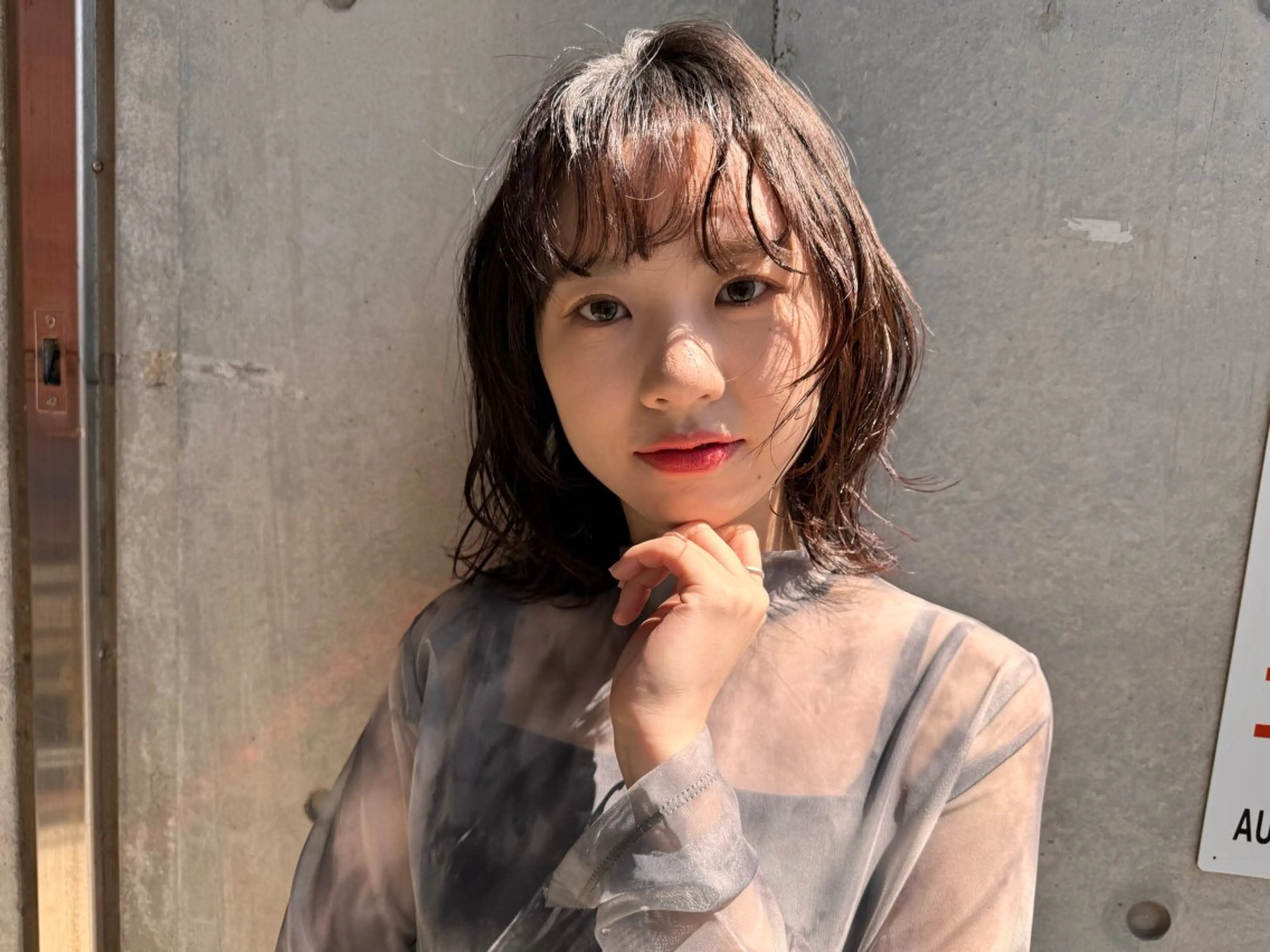 ミディアム カラー 村山 豪歩のヘアスタイル