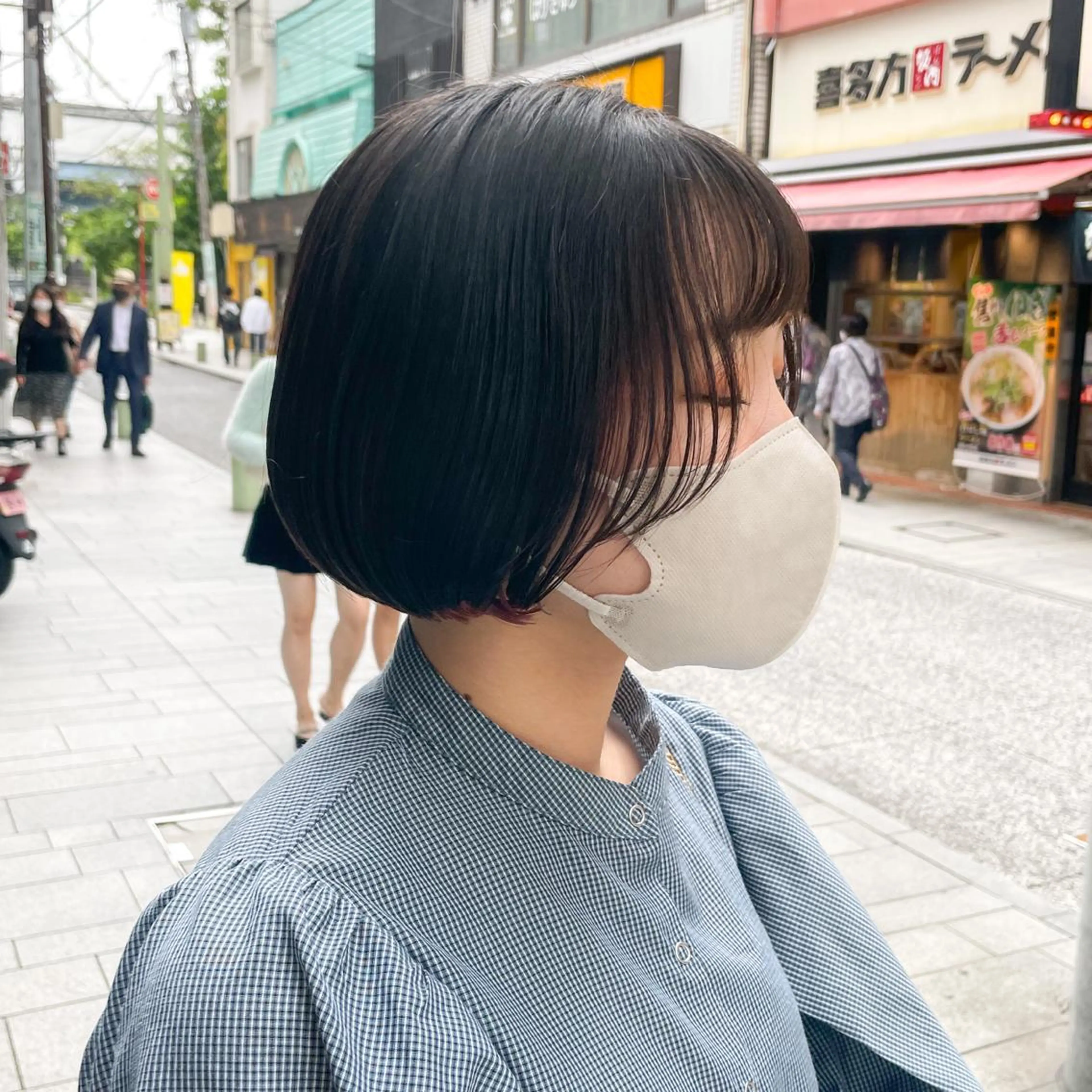 ミディアム カラー カット トリートメント ショート/ボブ/ 透明感カラー/ほのかのヘアスタイル