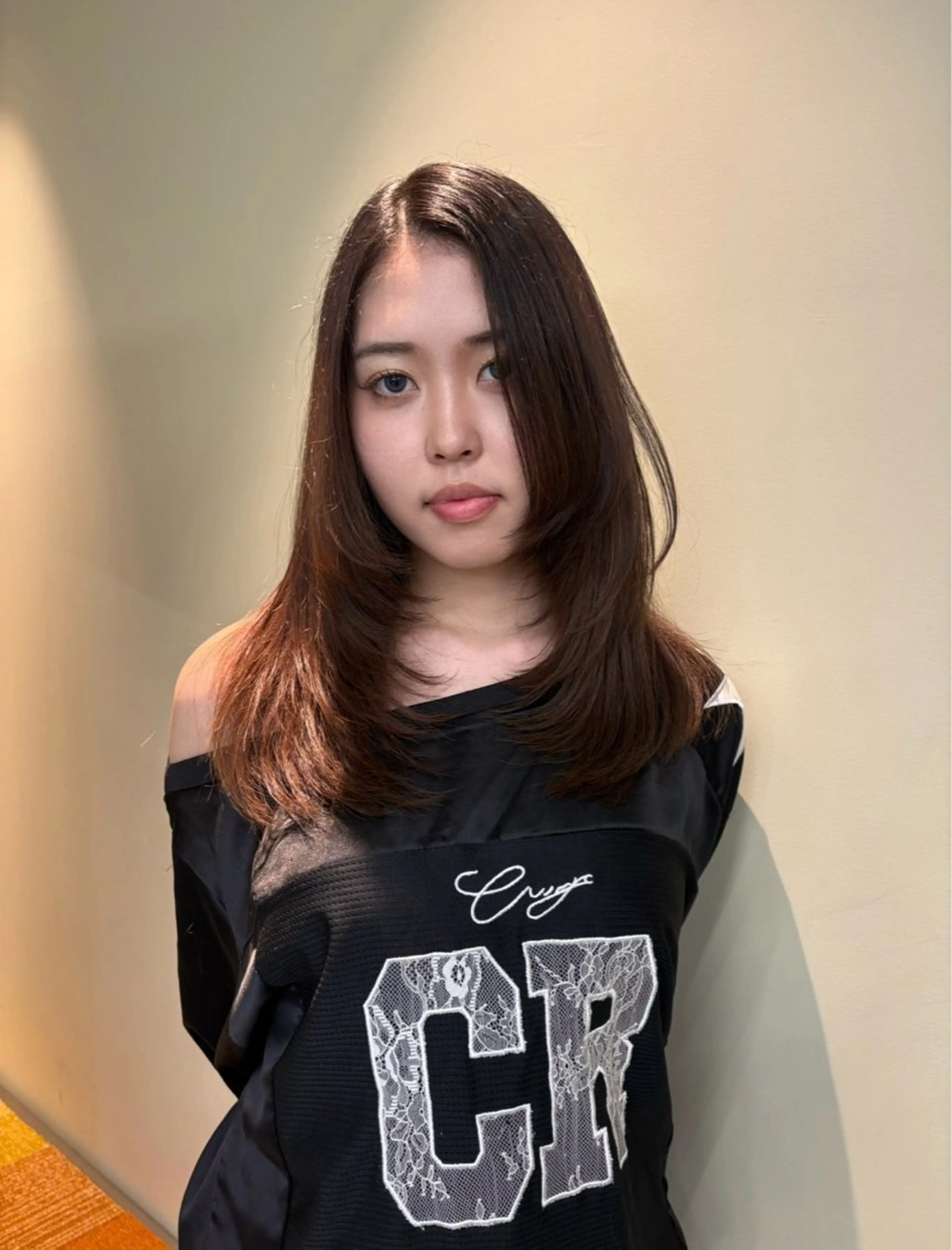 セミロング レイヤーカット カット 森住 優香のヘアスタイル