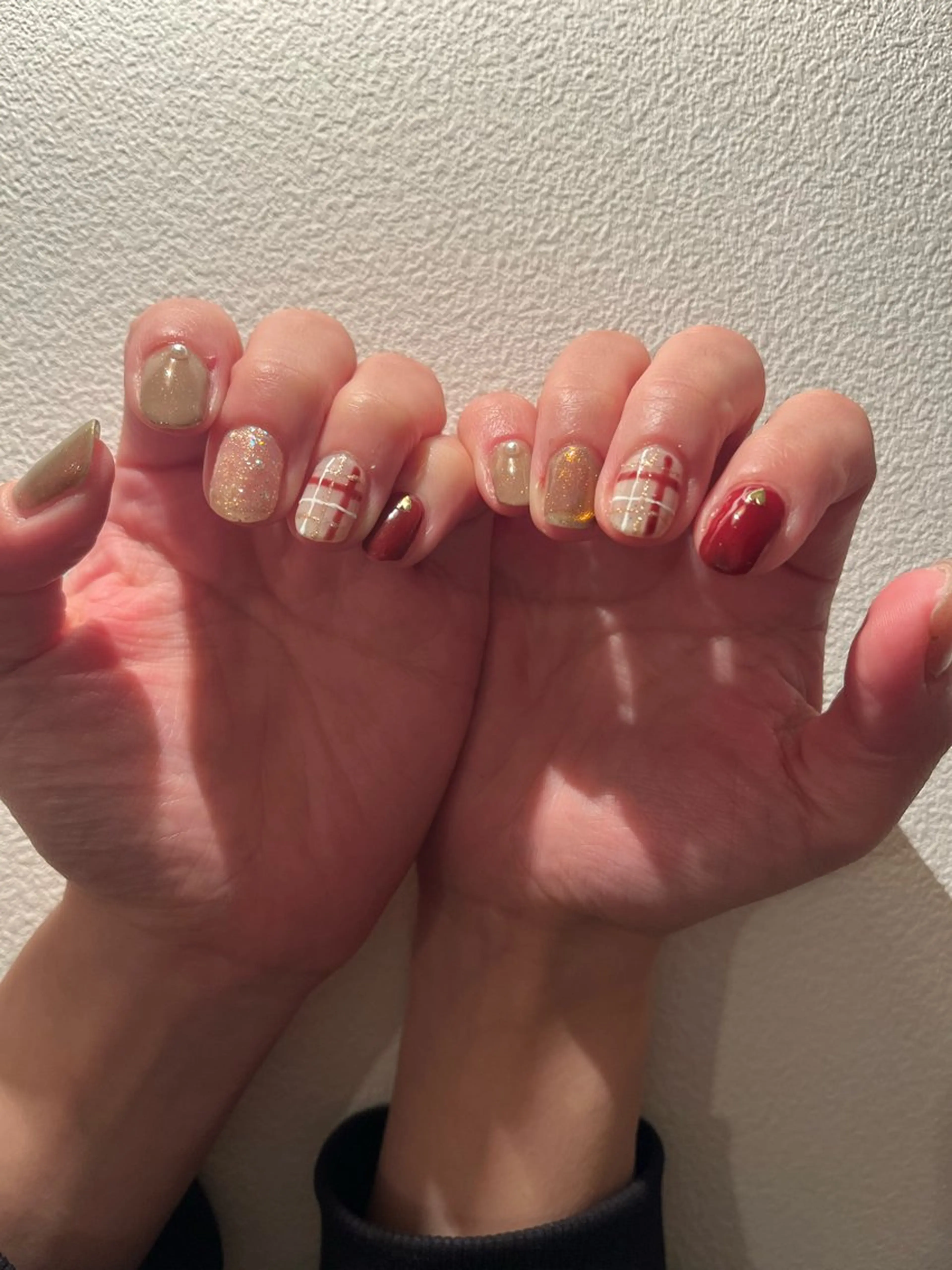 ネイル シンプルネイル バレンタイン K Aのネイルデザイン