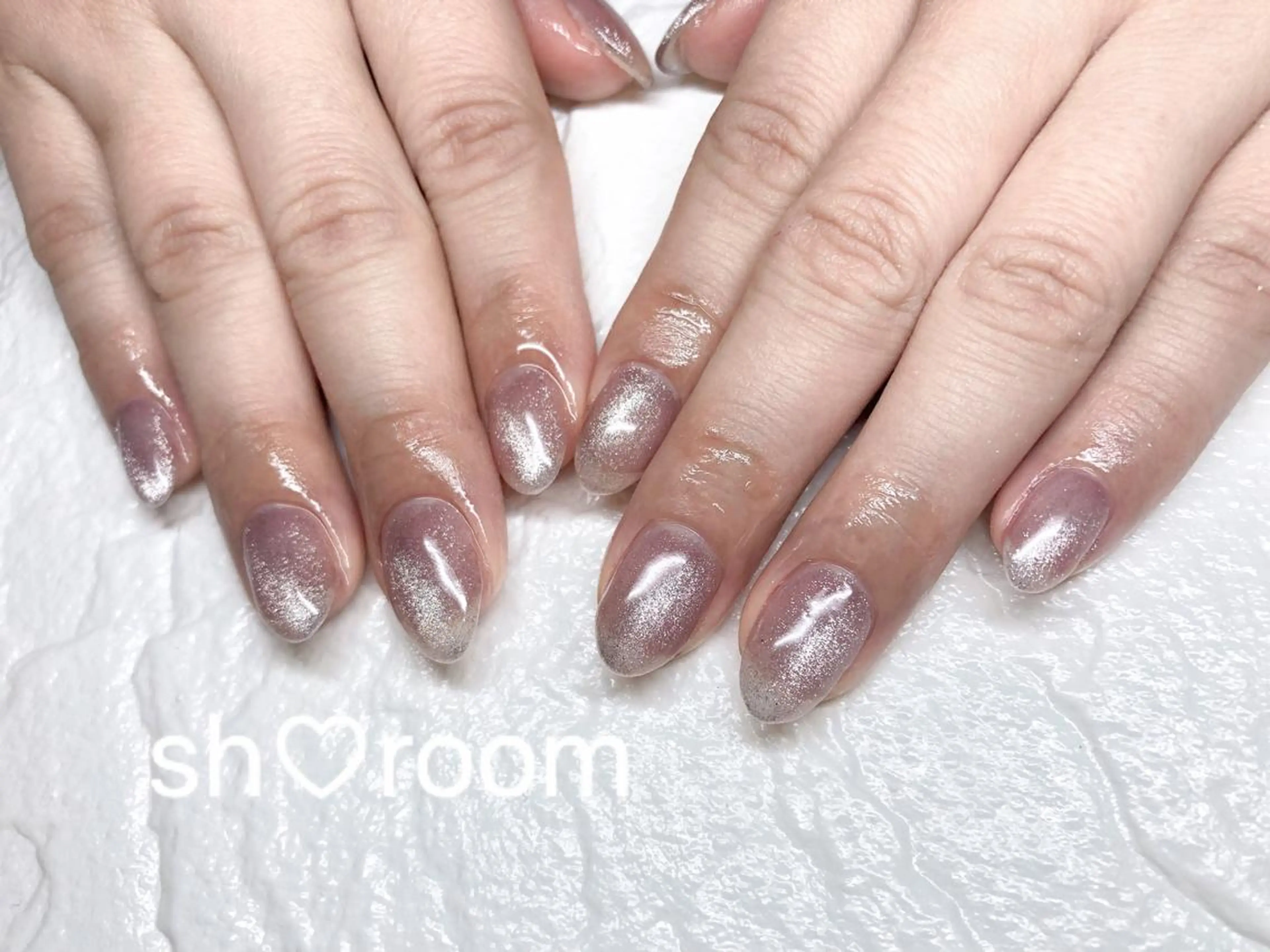 ネイル キラキラネイル 韓国ネイル マグネットネイル ミラーネイル ニュアンスネイル Nail salon Ruuのネイルデザイン