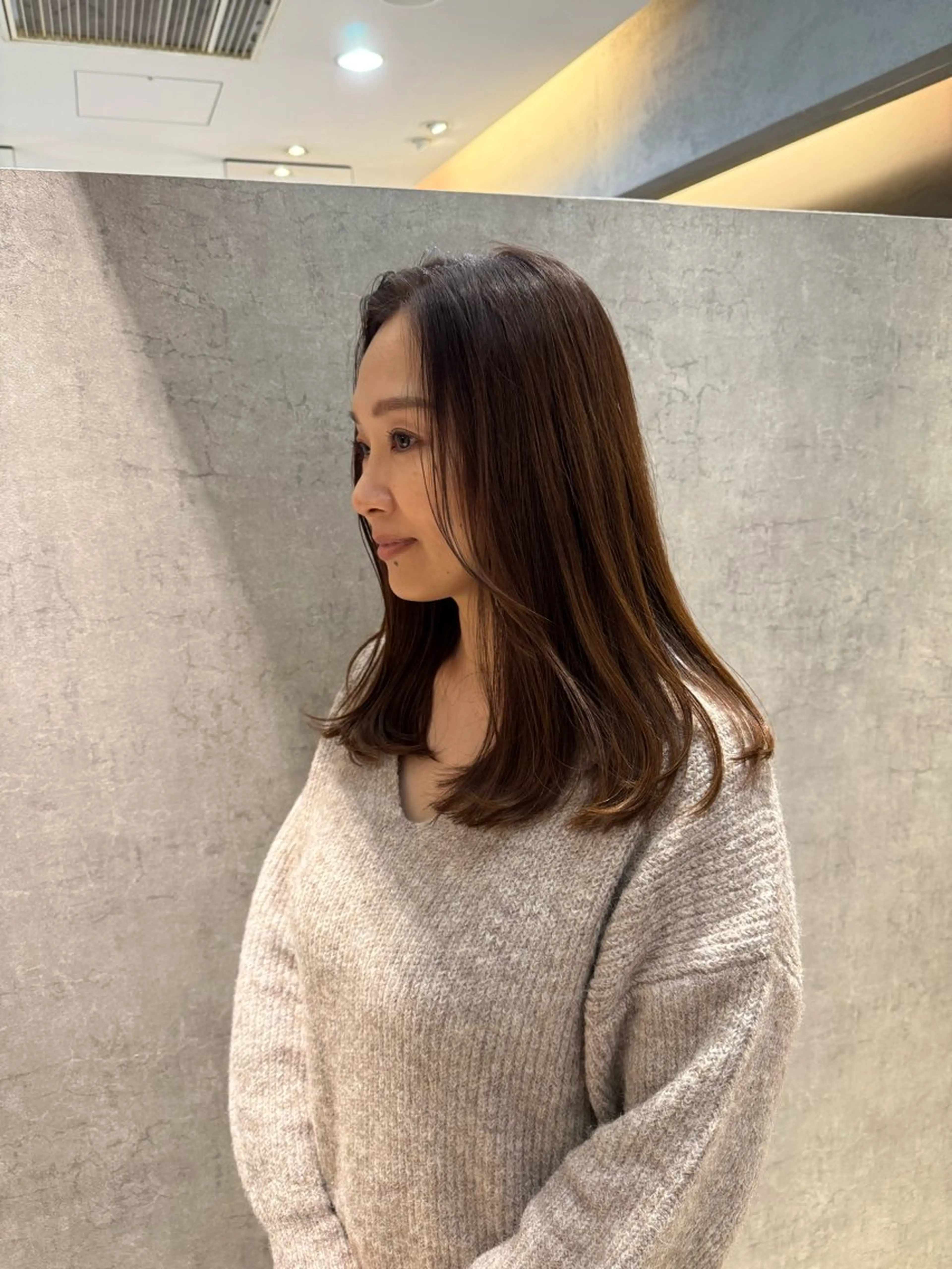 ミディアム カラー カット ヘアカラー トリートメント Zina吉祥寺 /縮毛矯正/美髪✨のヘアスタイル