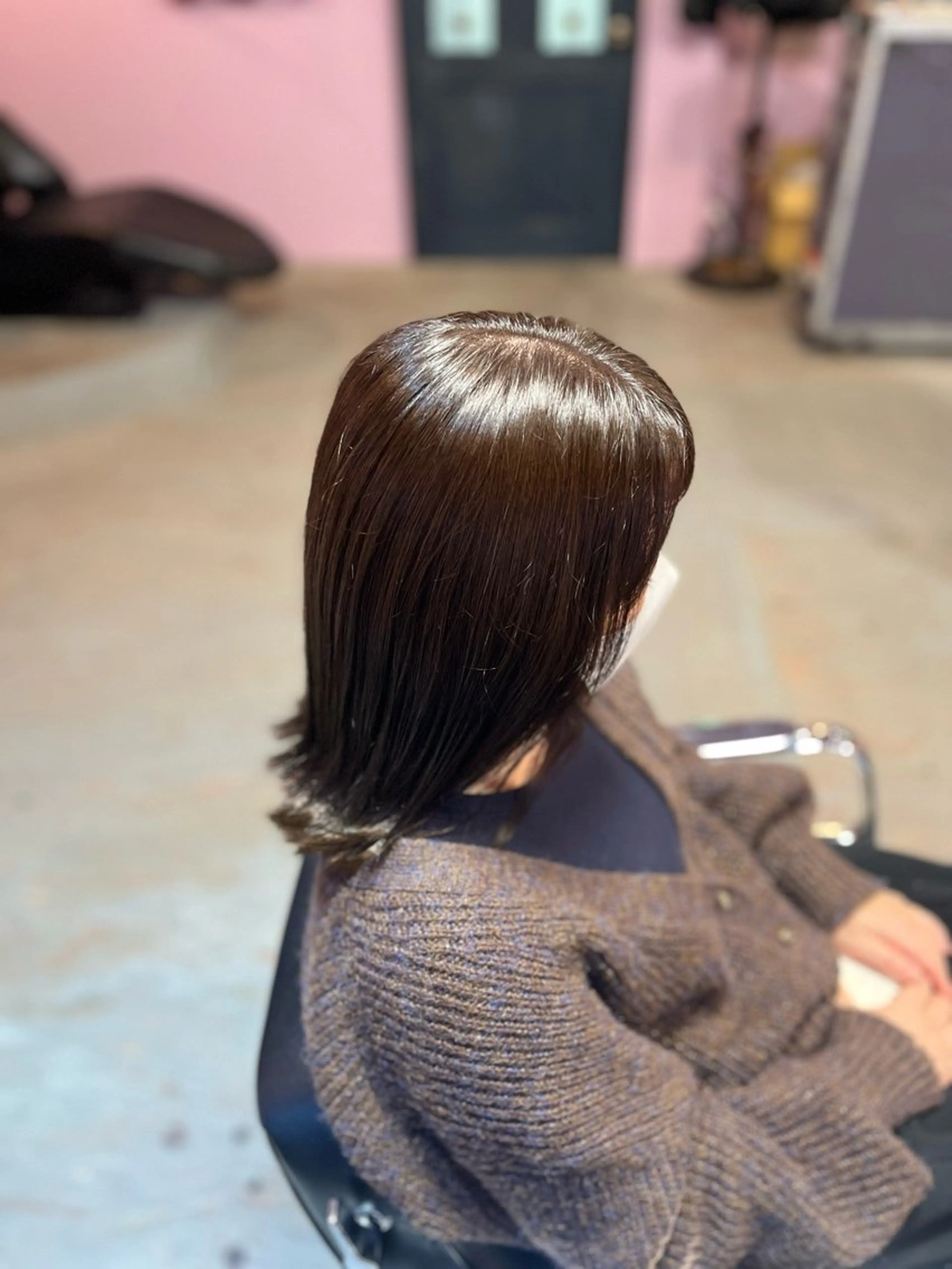 ミディアム カラー アッシュ ヘアカラー 藤野 海翔のヘアスタイル