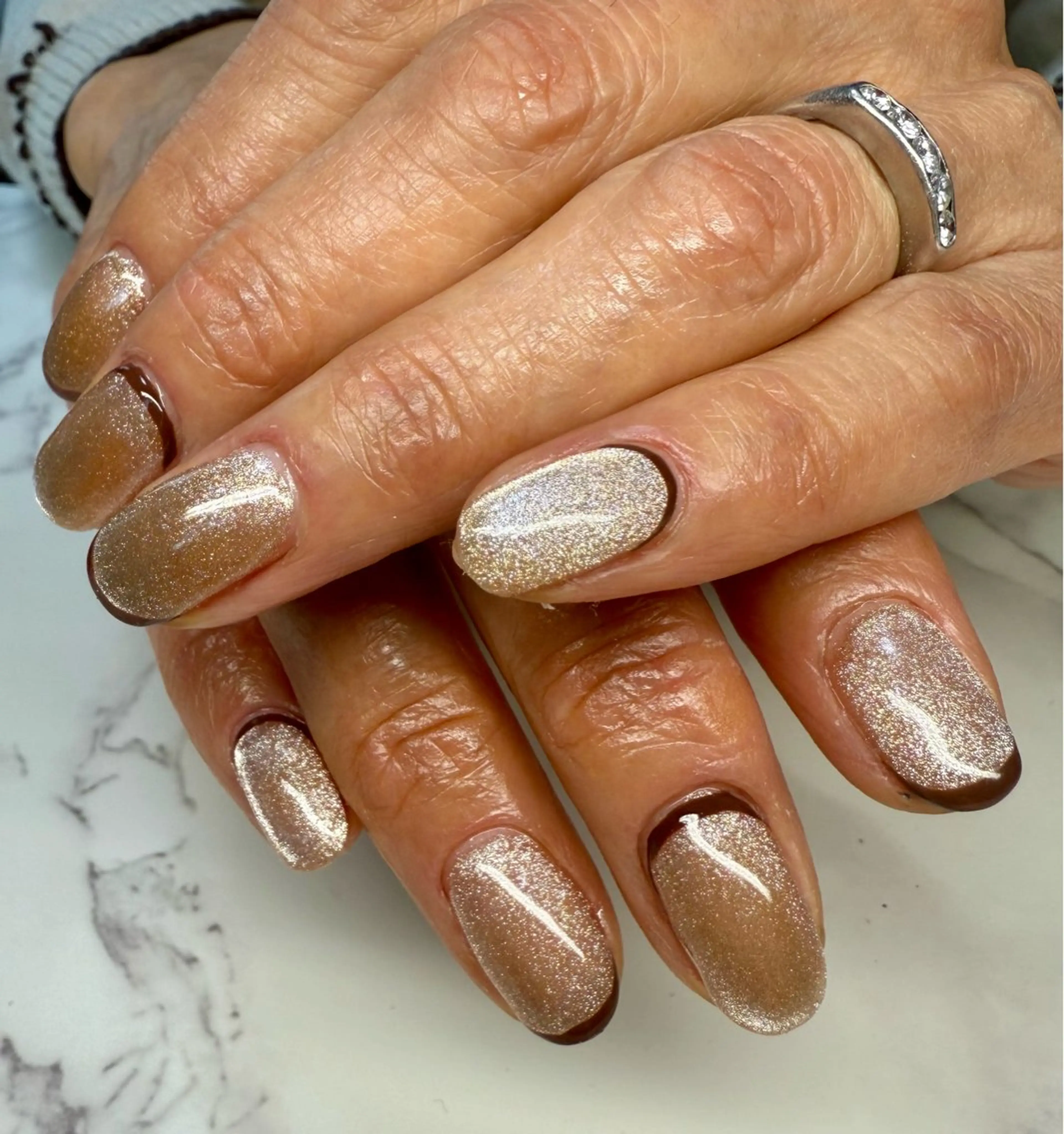 ネイル アートネイル チークネイル フレンチネイル キラキラネイル マグネットネイル Mai’s nailのネイルデザイン