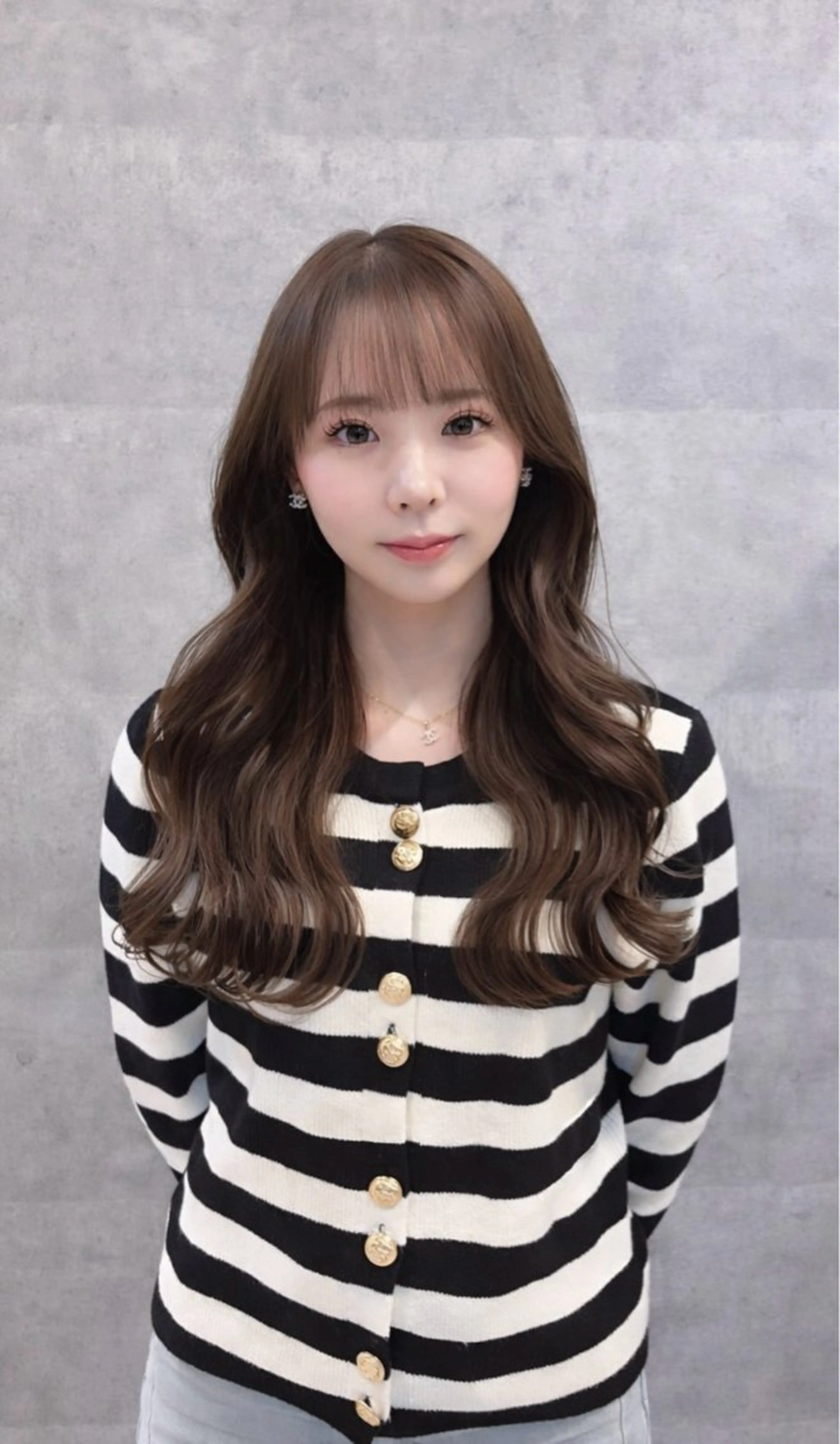 ロング カラー りん 🎀韓国スタイルのヘアスタイル