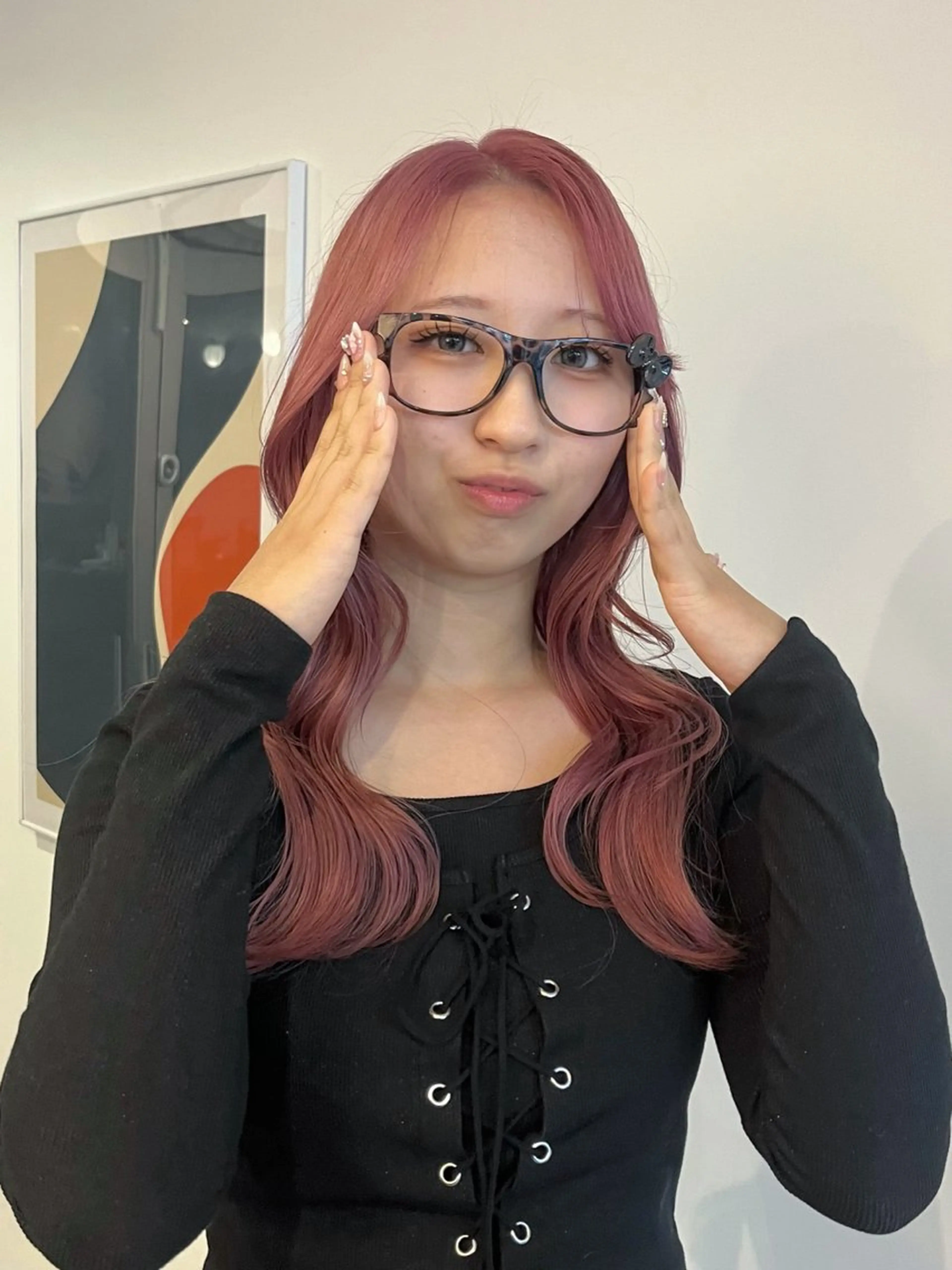 ロング カラー ピンクカラー ヘアカラー 🟣niw SHUNNA🟣のヘアスタイル