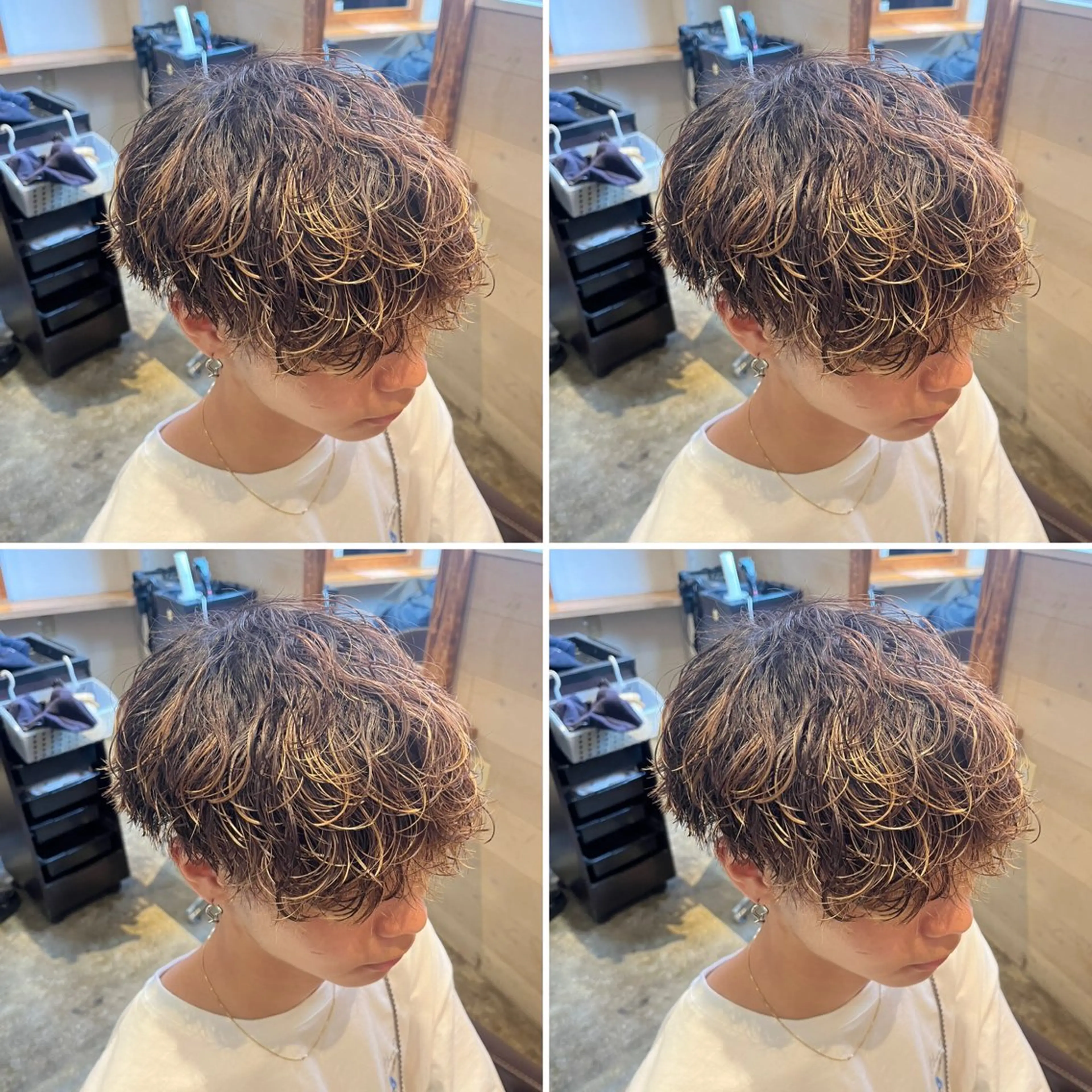 パーマ メンズ カット パーマ トリートメント ヘアセット 💈メンズパーマ特化 店長望月謙二郎💈のヘアスタイル