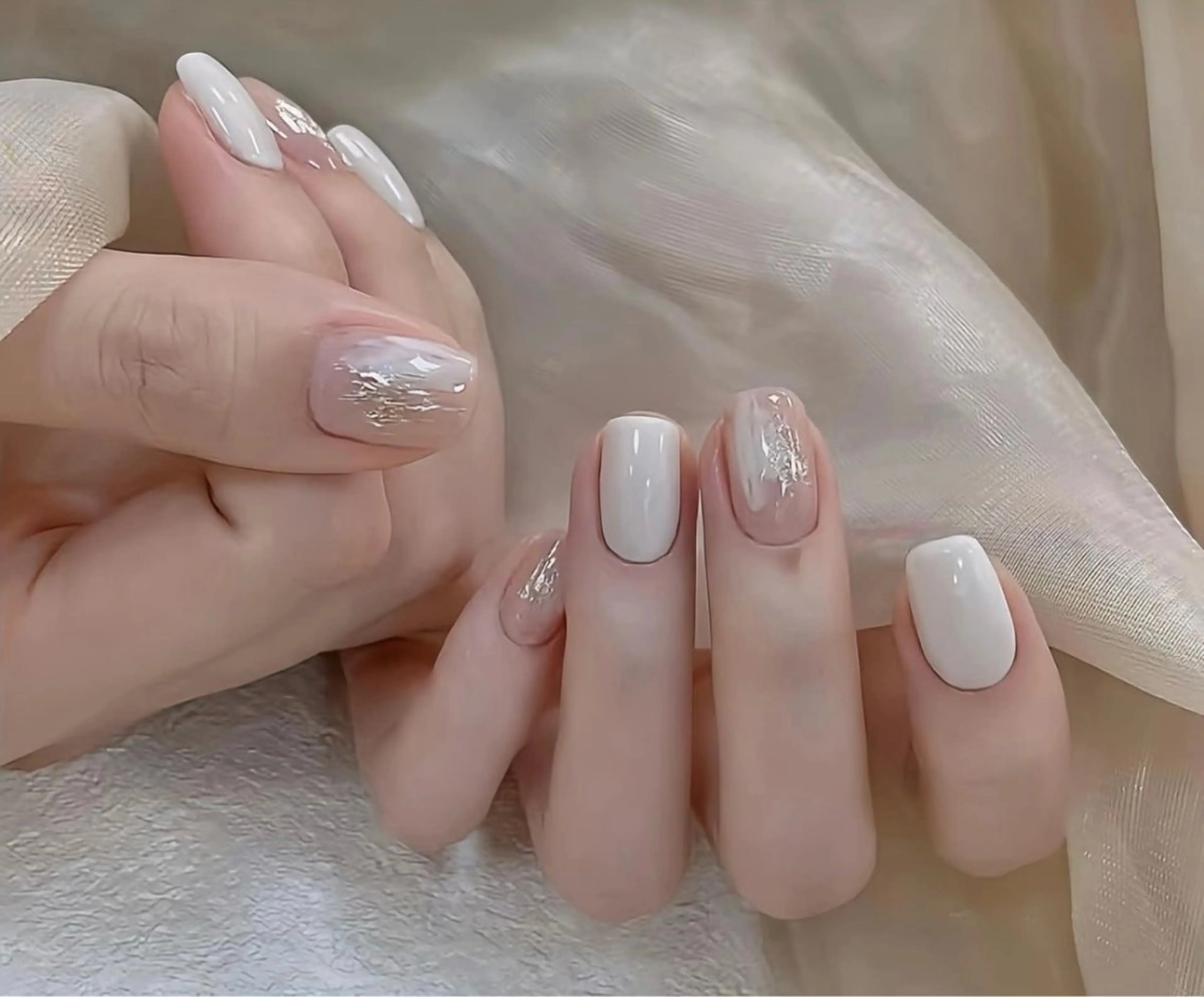 ネイル 韓国ネイル 持ち込み ニュアンスネイル ネイルチップ ハンドネイル TABI ANA.CHUOのネイルデザイン