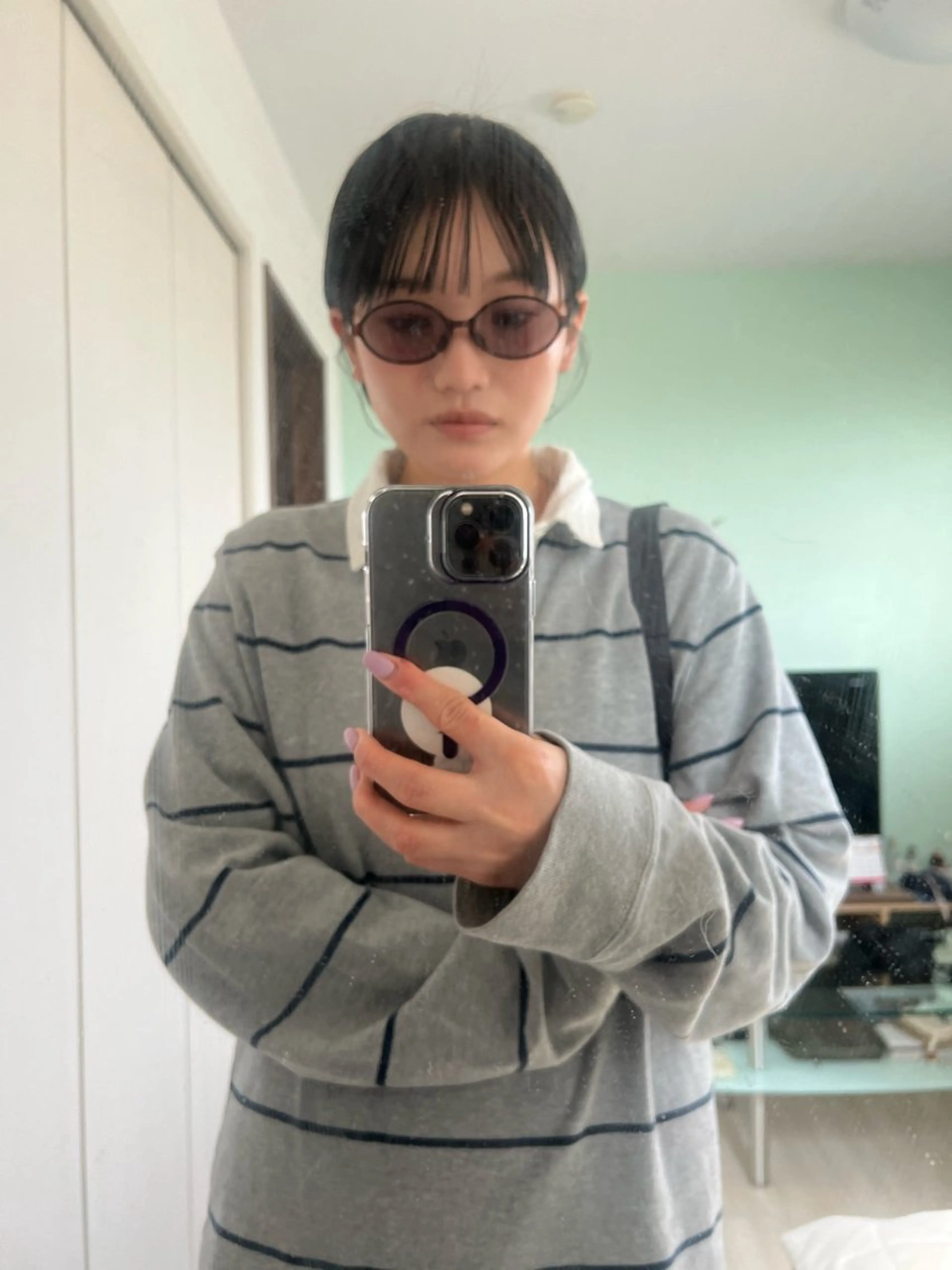 ミディアム カラー ヘアカラー yu  /透明感カラ ー/ボブ/caseyのヘアスタイル