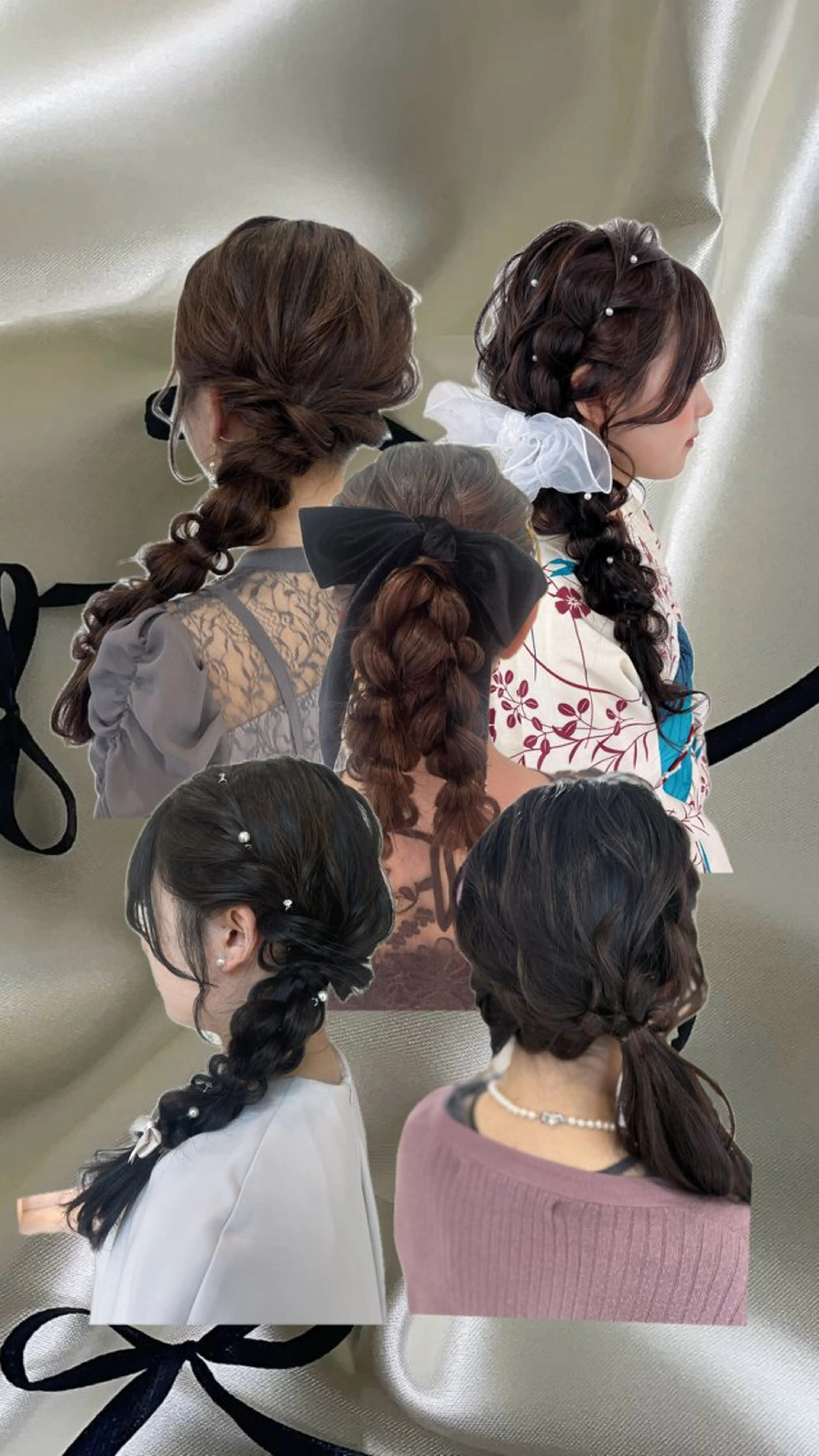 編みおろし･ポニーアレンジ⋆꙳𝜗𝜚꙳.*‬の写真