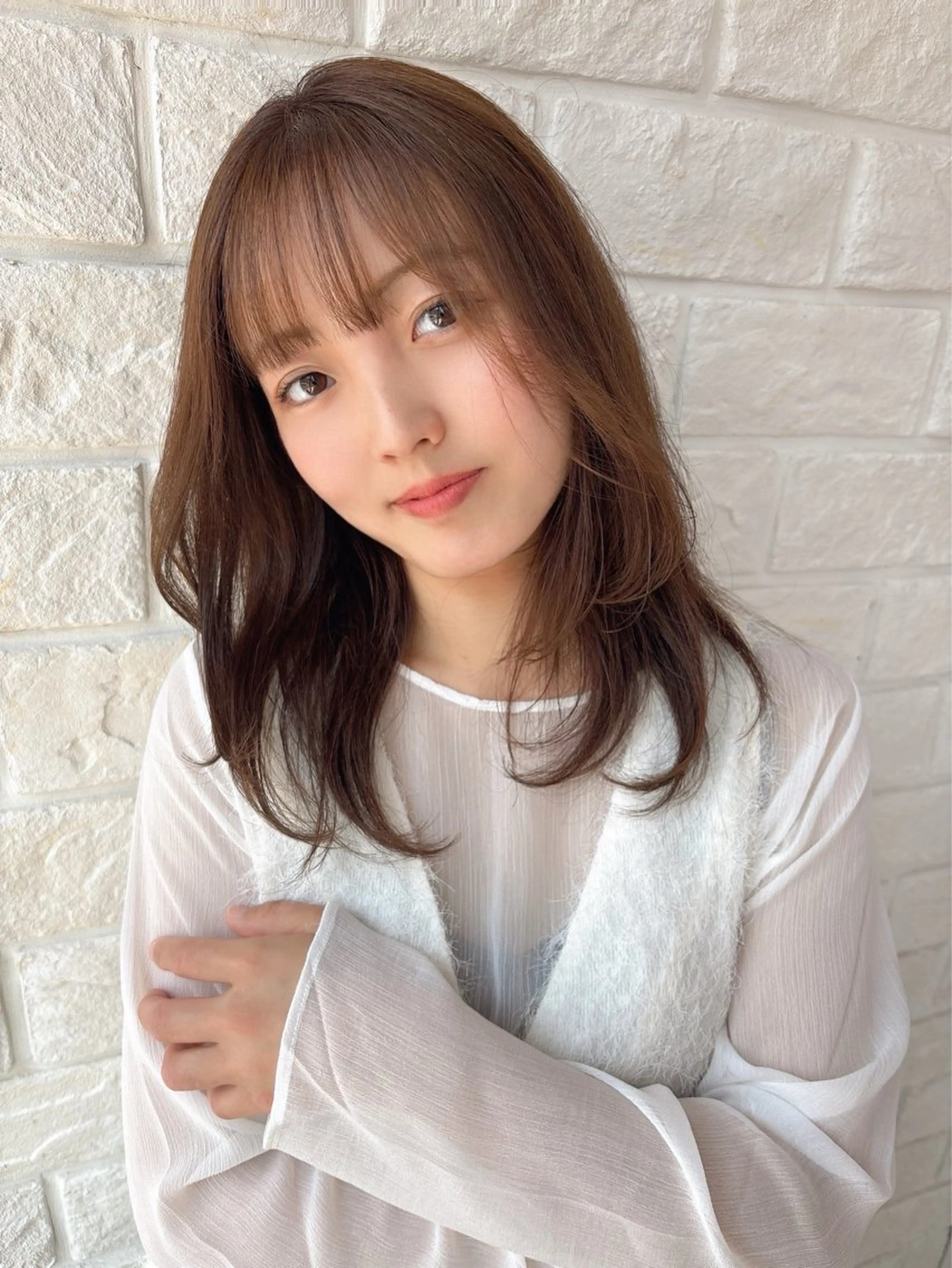 セミロング ヘアカラー トリートメント 【個室サロン】🎀 美容師&アイリストのマツエク・マツパデザイン