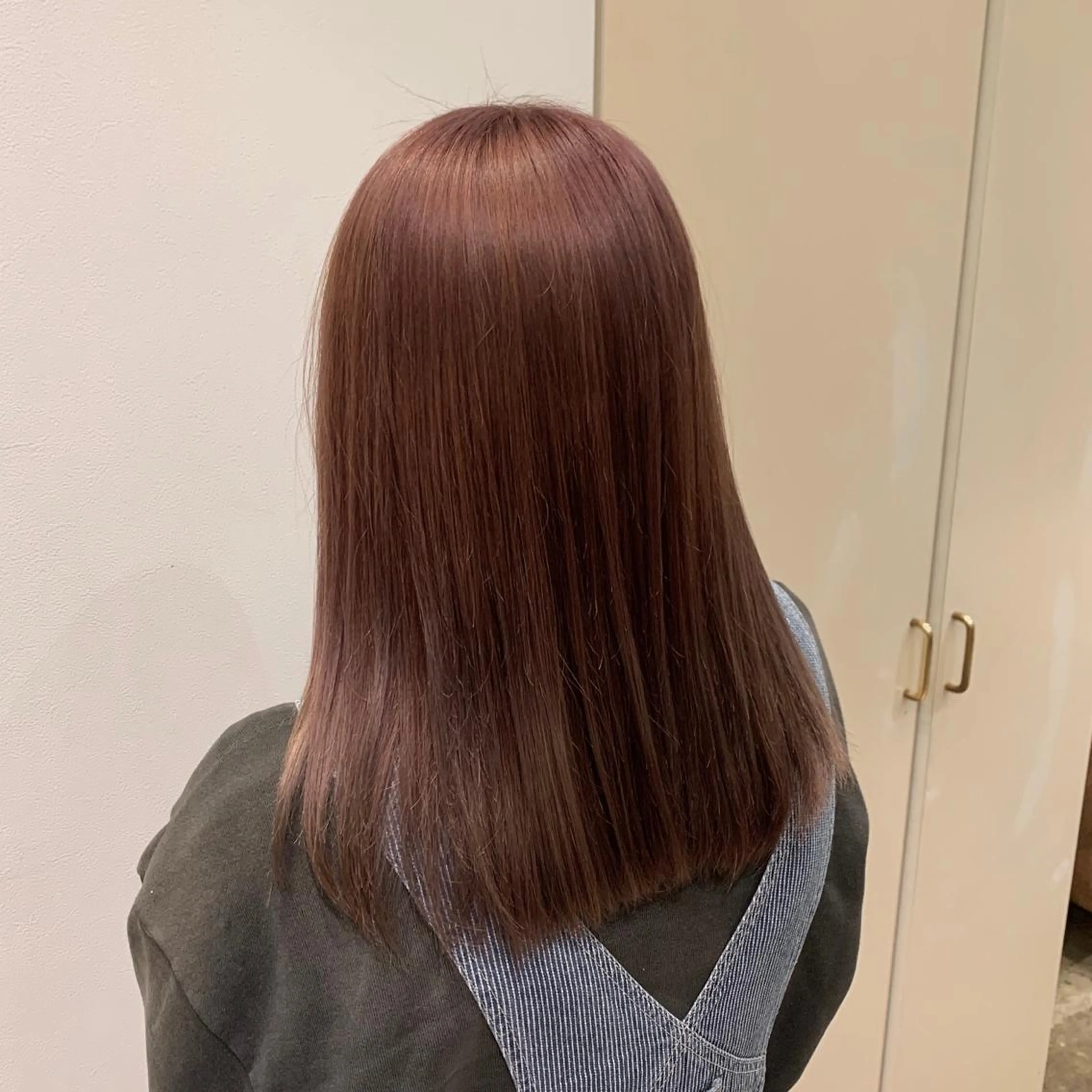 ミディアム カラー 【完全個室】髪質改善 暖色カラー/山崎唯奈のヘアスタイル