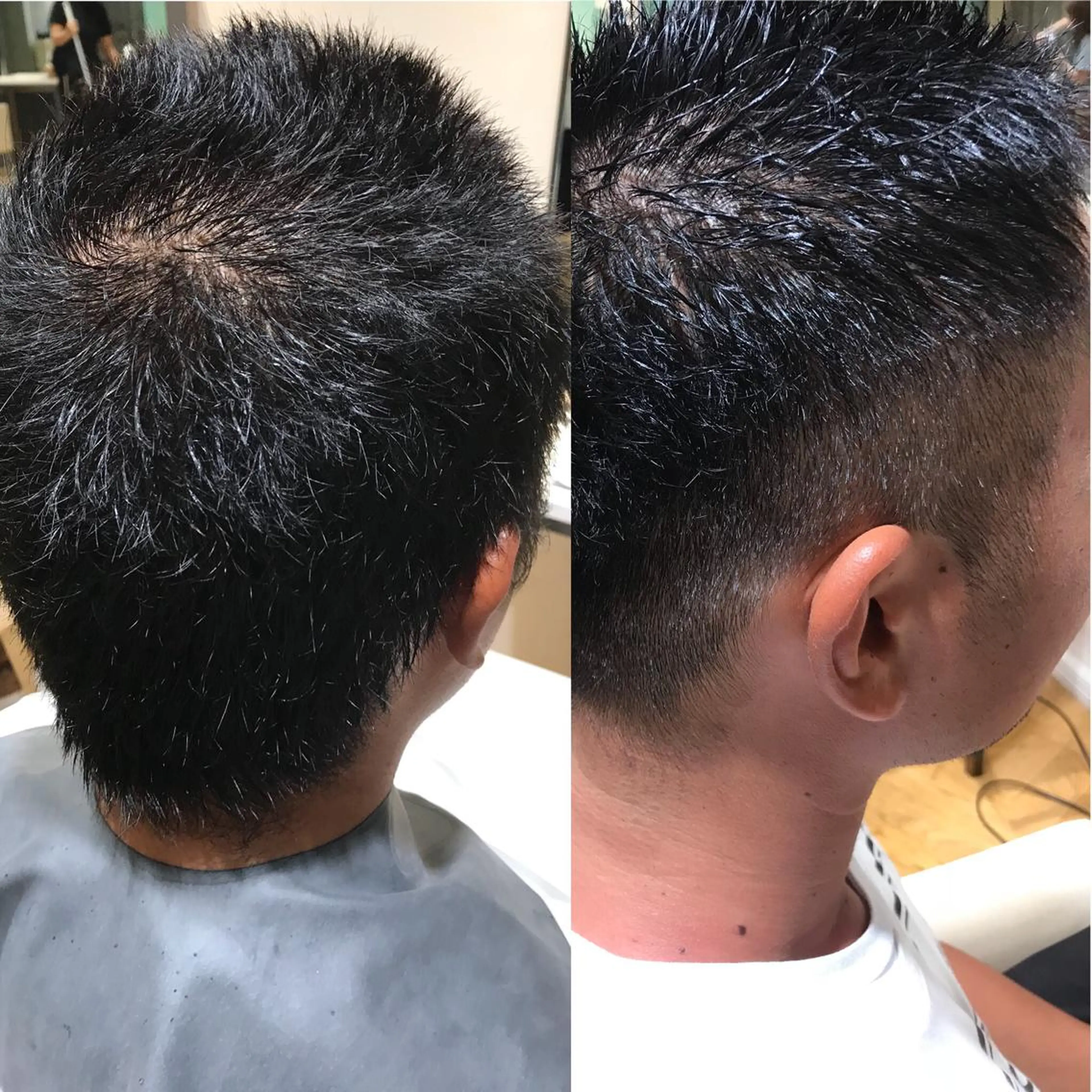 メンズ 刈り上げ カット 乾かすだけで艶髪酸性 ストレート髙橋悠耶のヘアスタイル