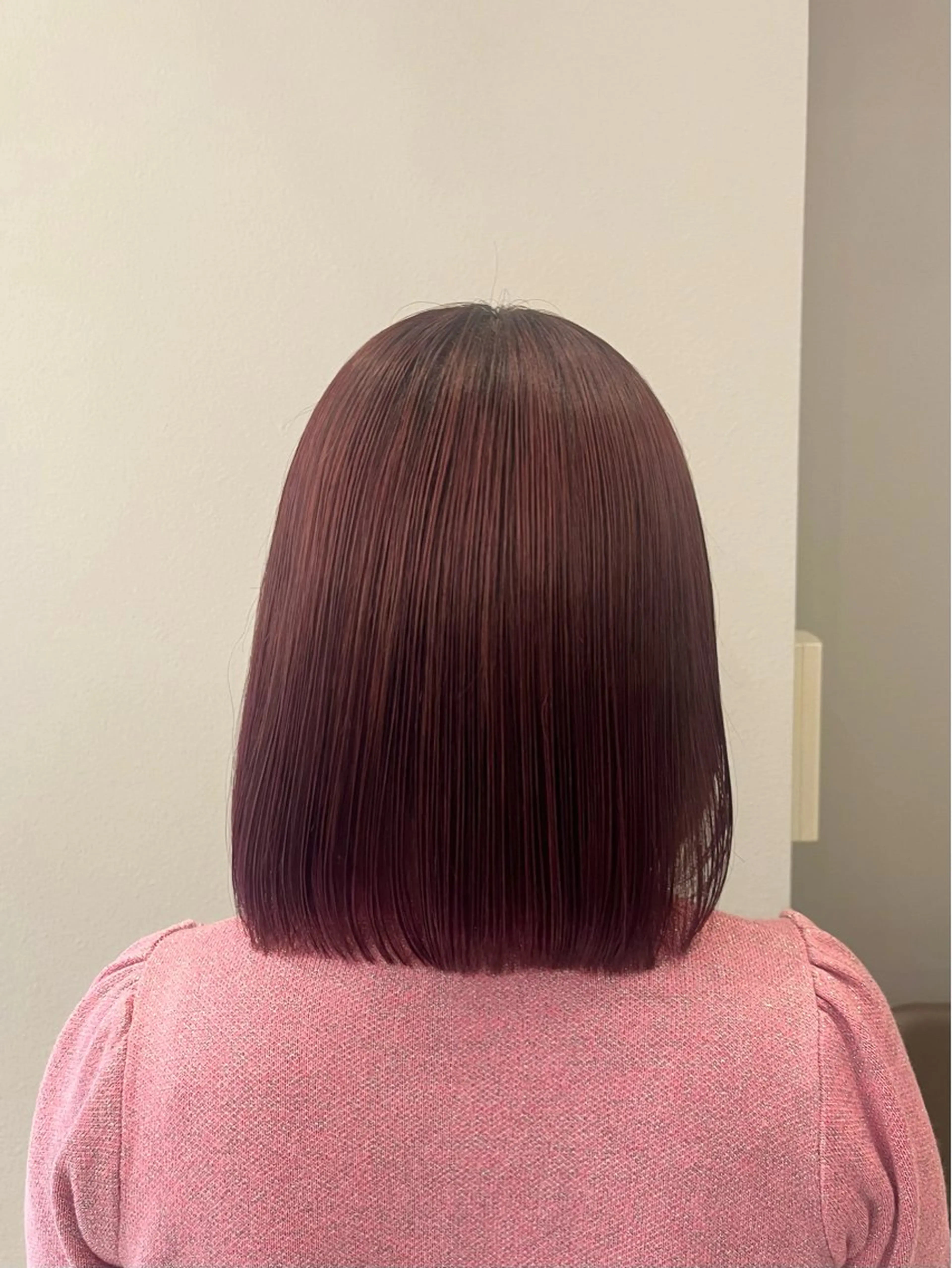 ミディアム カラー 透明感カラー ラベンダーカラー ピンクカラー カット ヘアカラー 顔周り/ガーリー /ヘアメ/あつはのヘアスタイル