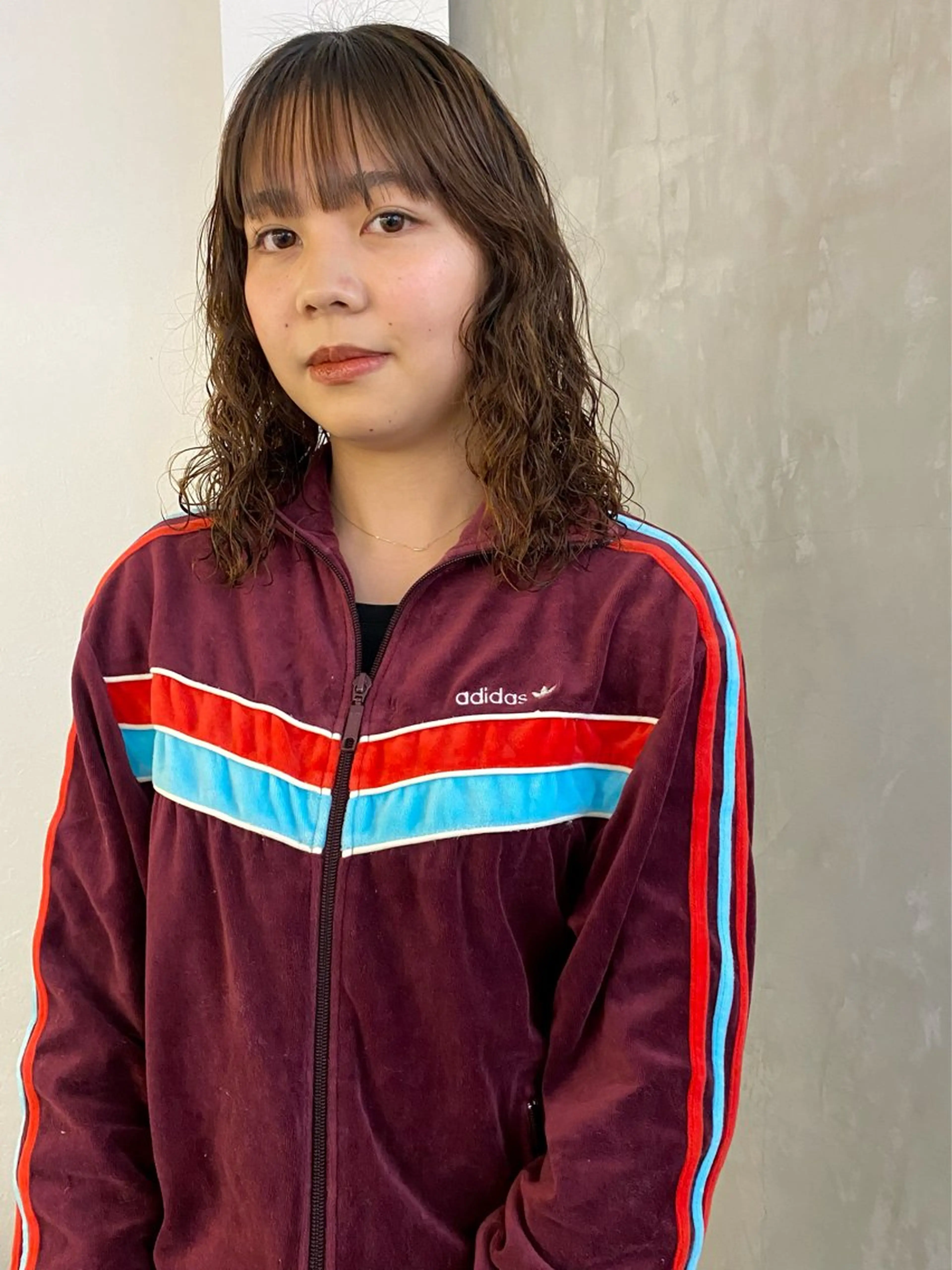 セミロング パーマ セミロングパーマ プードルパーマ カット パーマ トリートメント 森貴裕/ベージュ/ パーマ/オリーブのヘアスタイル