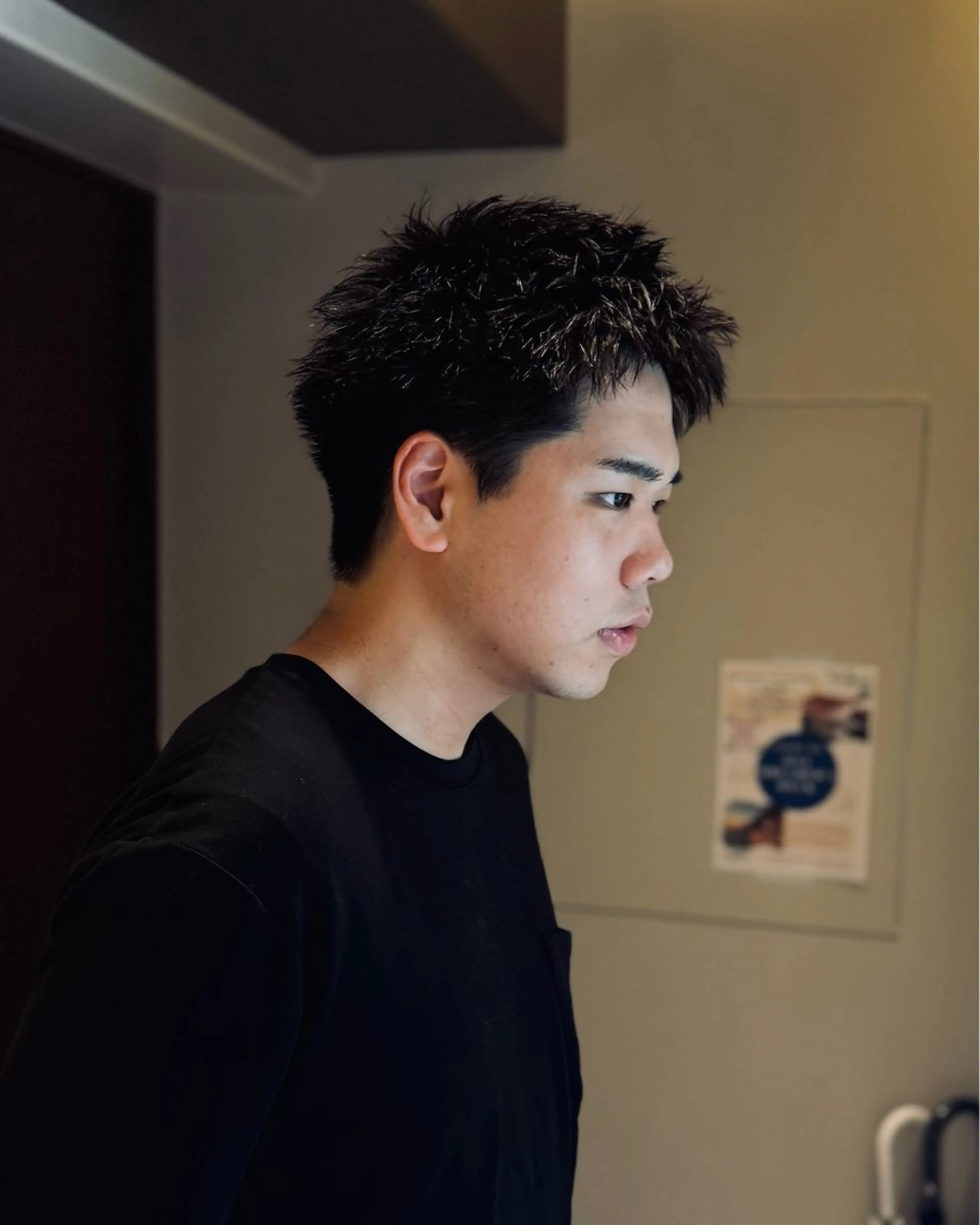 ショート パーマ メンズ ビジネス 刈り上げ メンズベリーショート ベリーショート ショートヘア カット パーマ 丸山 航輝のヘアスタイル