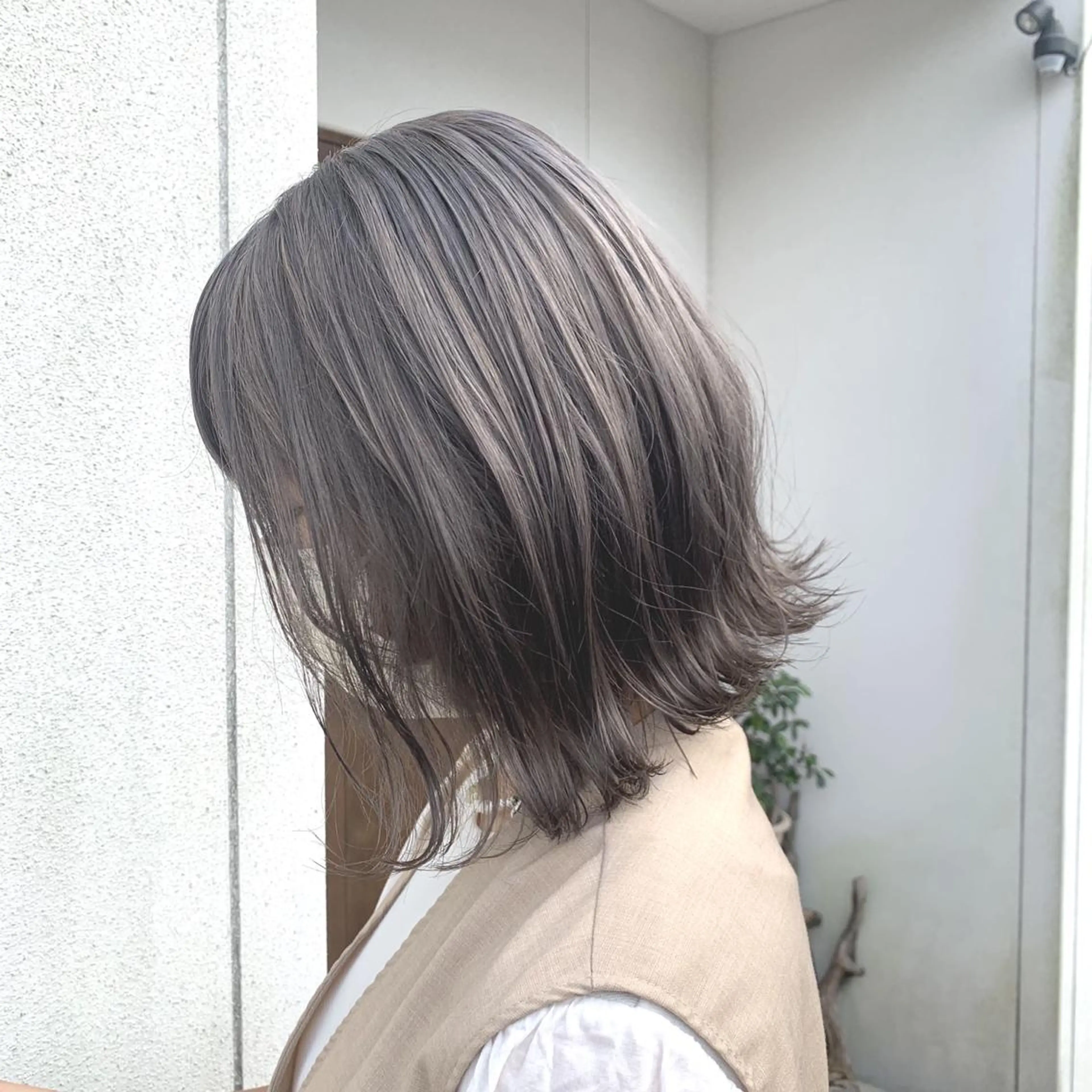 ミディアム ヘアカラー 綿貫 美雪のヘアスタイル