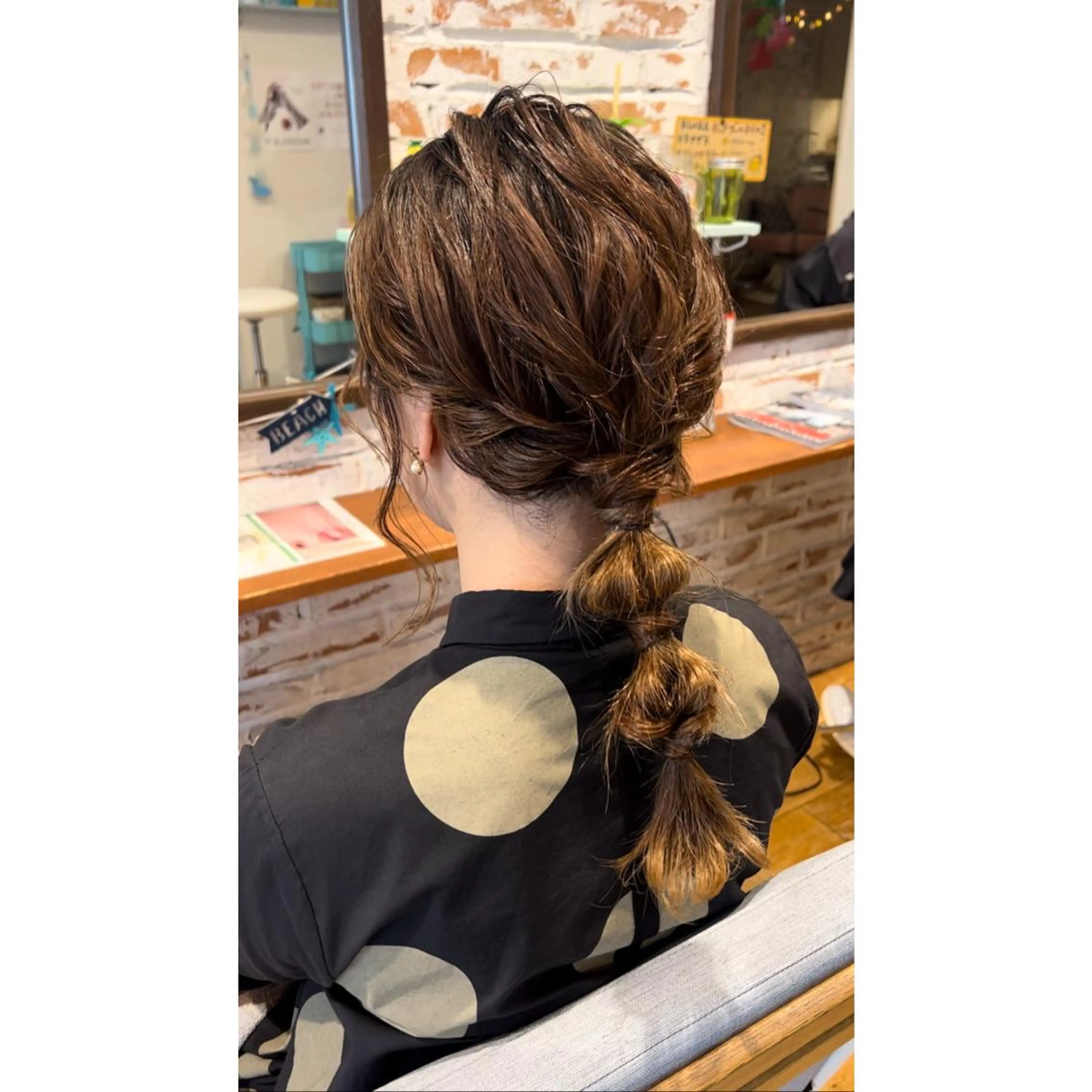 ロング ヘアセット ハイトーン/ ダブルカラー/透明感のヘアスタイル