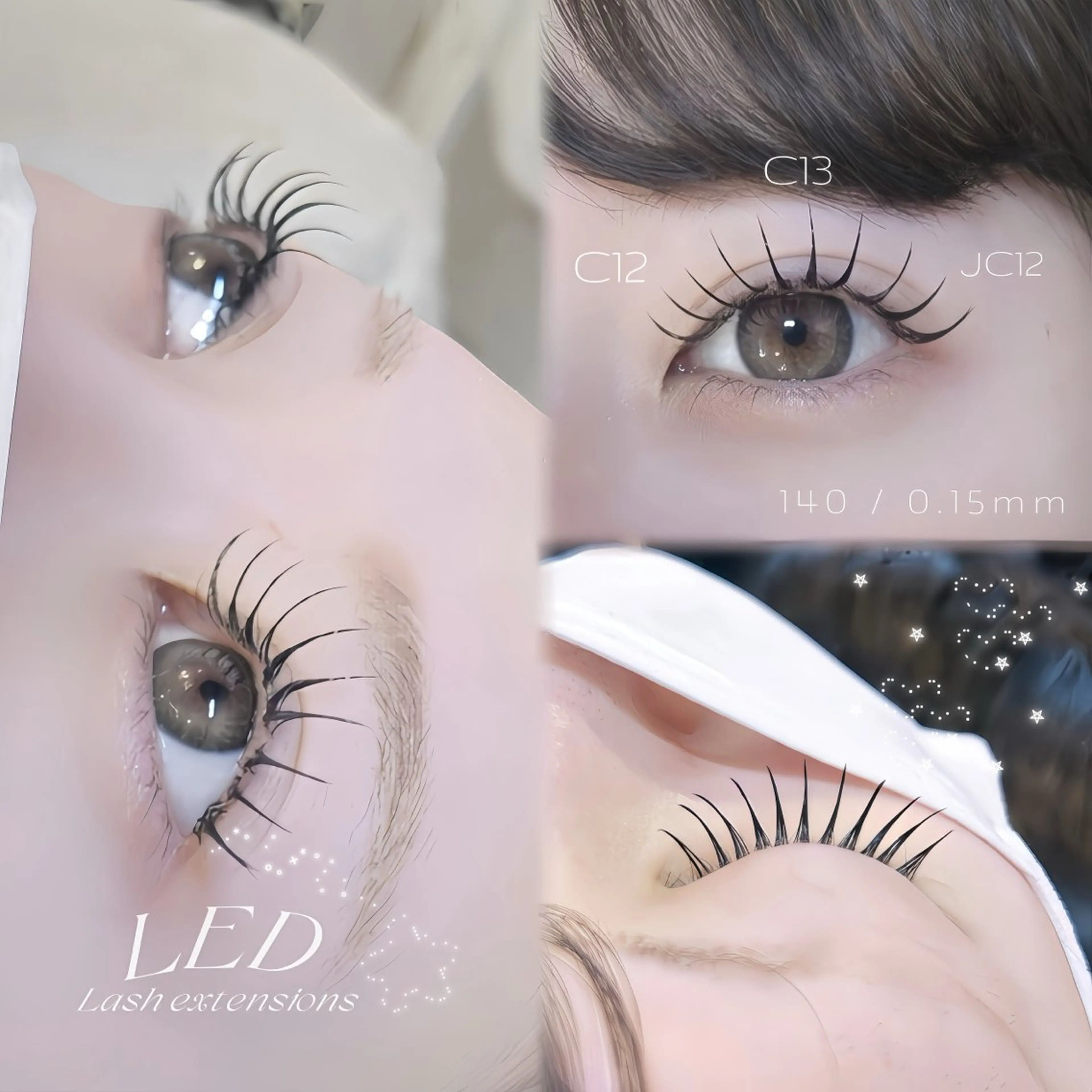 LEDエクステ【140本】🍩オフありの写真