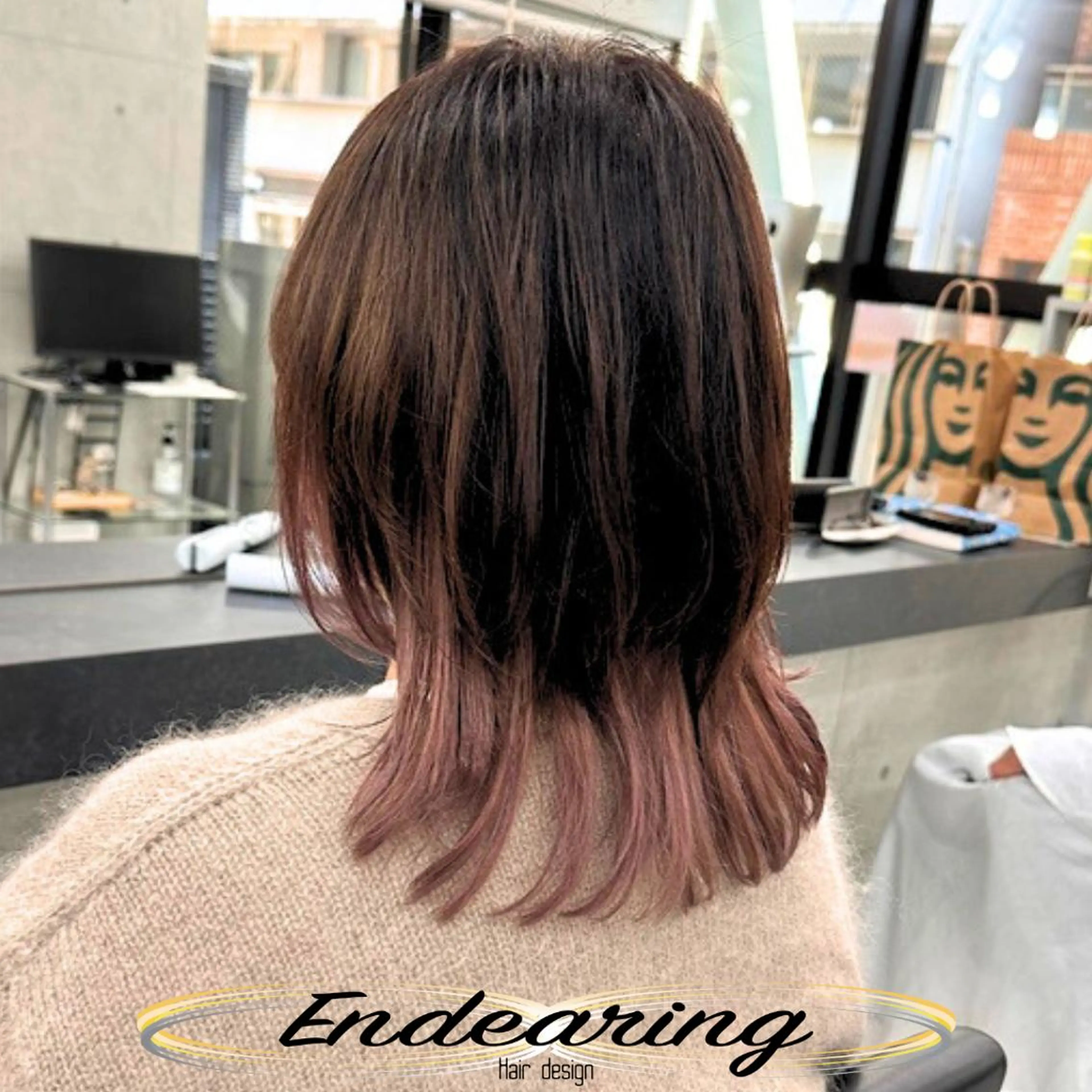 ミディアム レイヤーカット 似合わせカット ウルフカット カット ヘアカラー Endearing 銀座/レイヤーカットのヘアスタイル