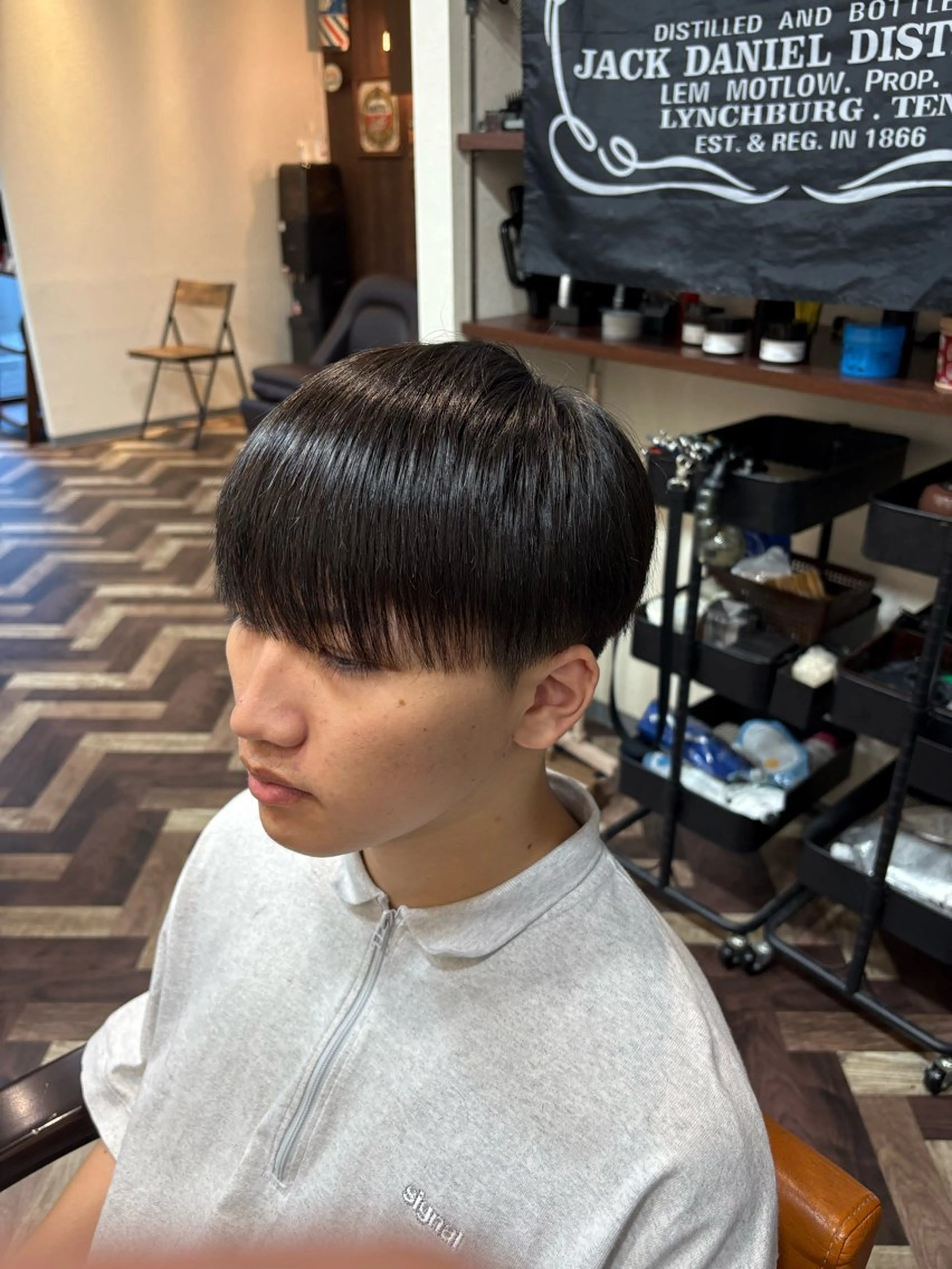 ミディアム カット ヘアセット 師玉 功一のヘアスタイル