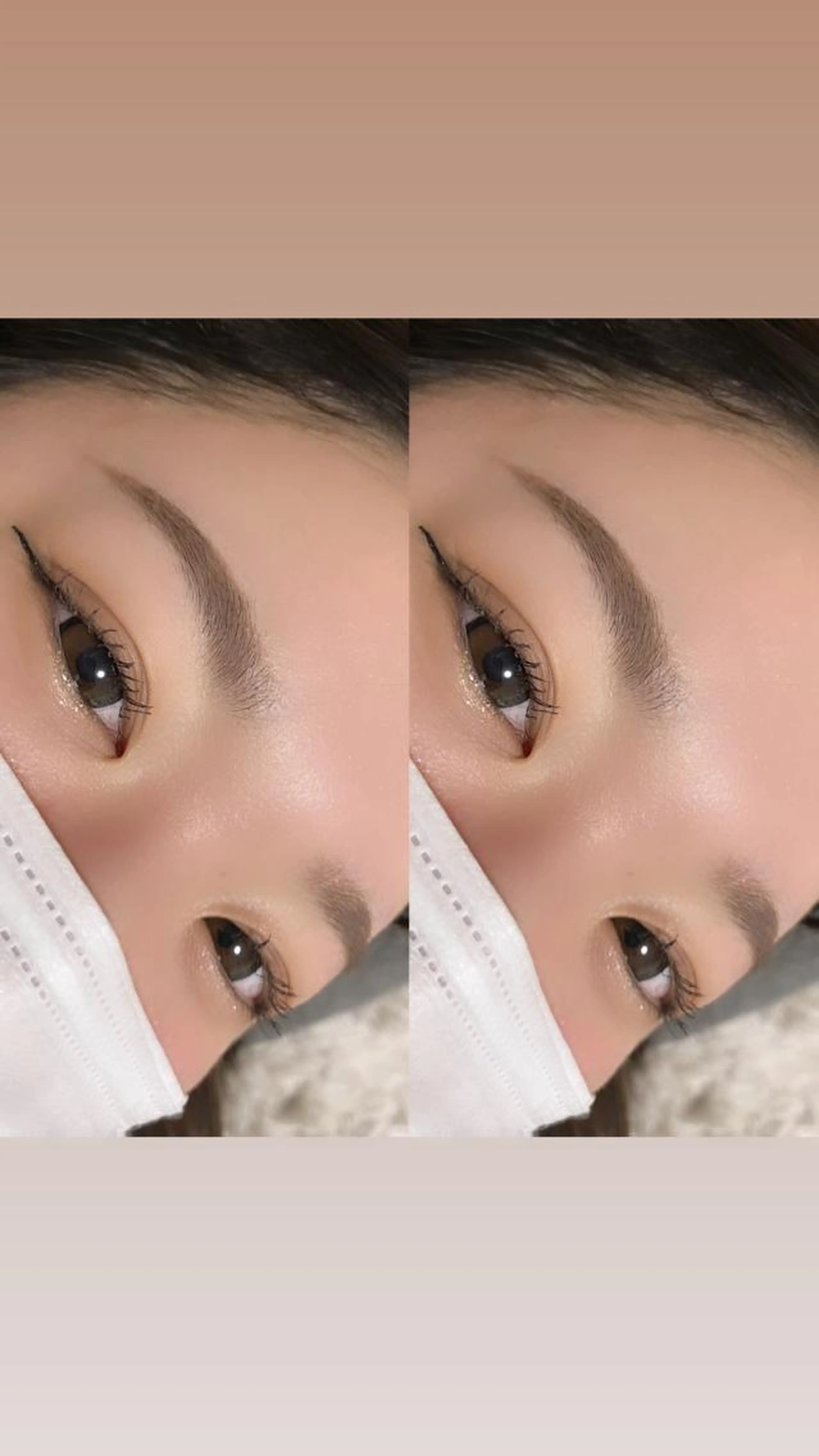 美眉スタイリングwax(メイク付)の写真