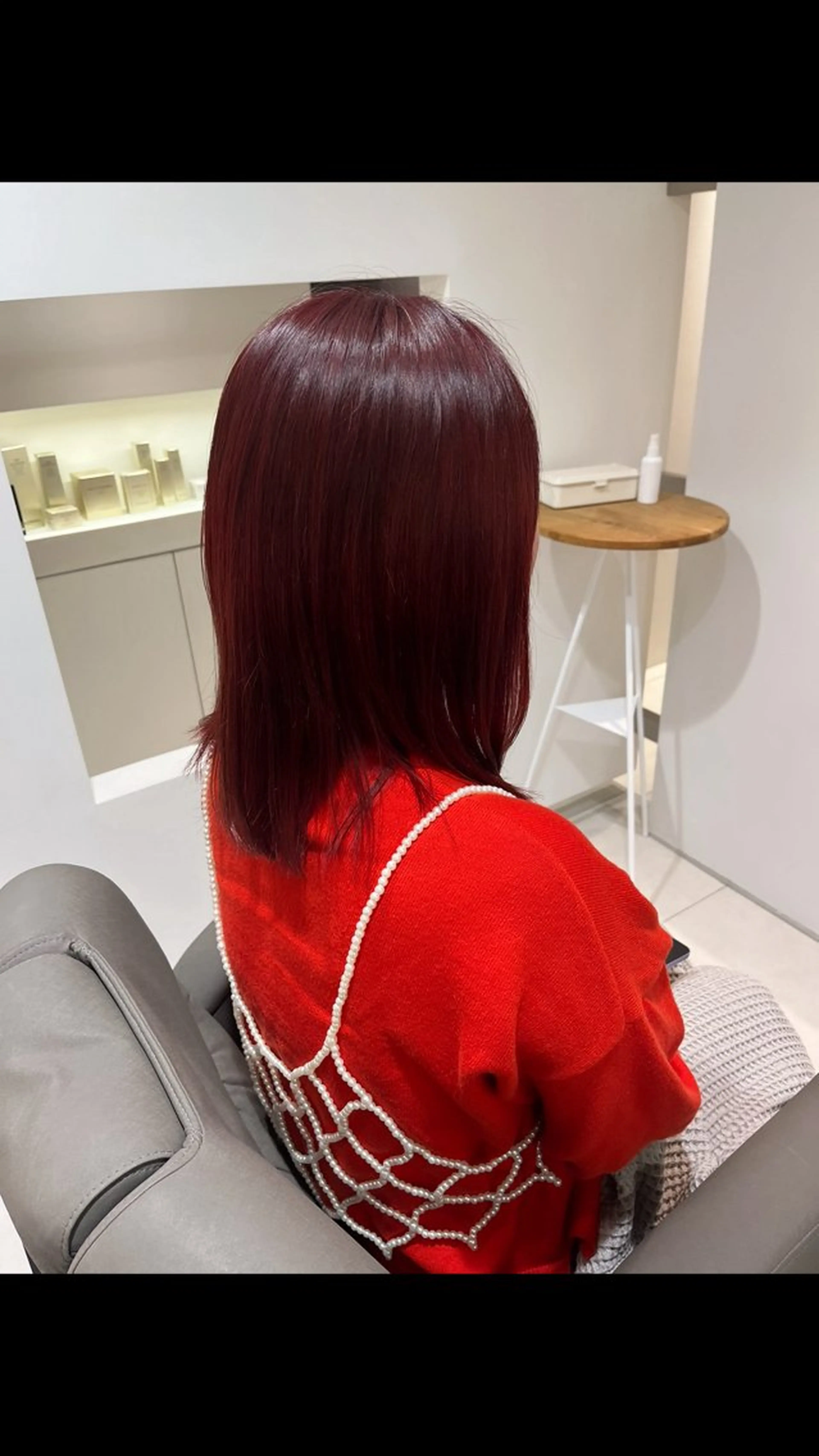 カラー ヘアカラー 白石 歩真のヘアスタイル