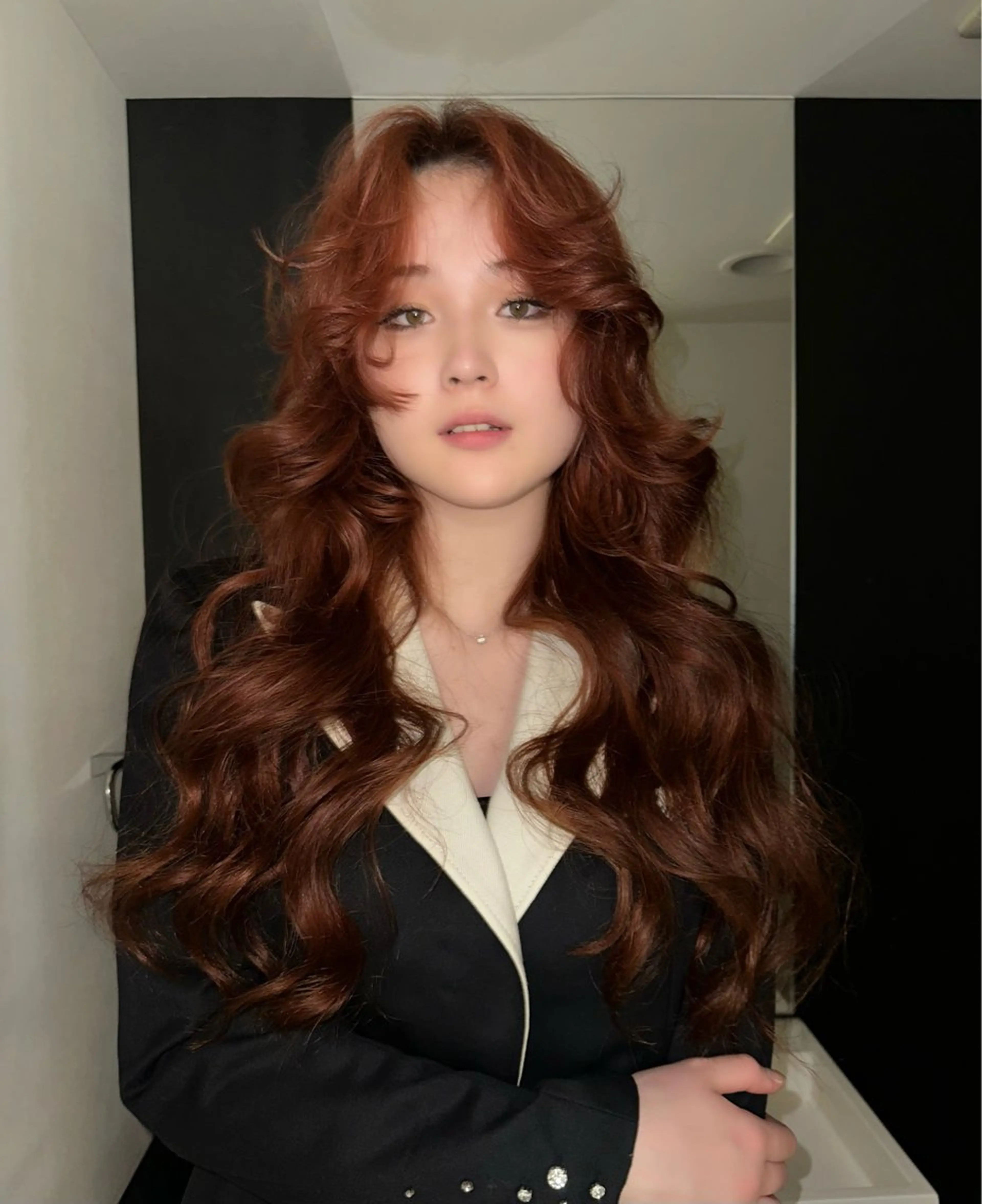 ロング カラー ヘアアレンジ MIYU/ニュアンス /ケアブリーチカラーのヘアスタイル