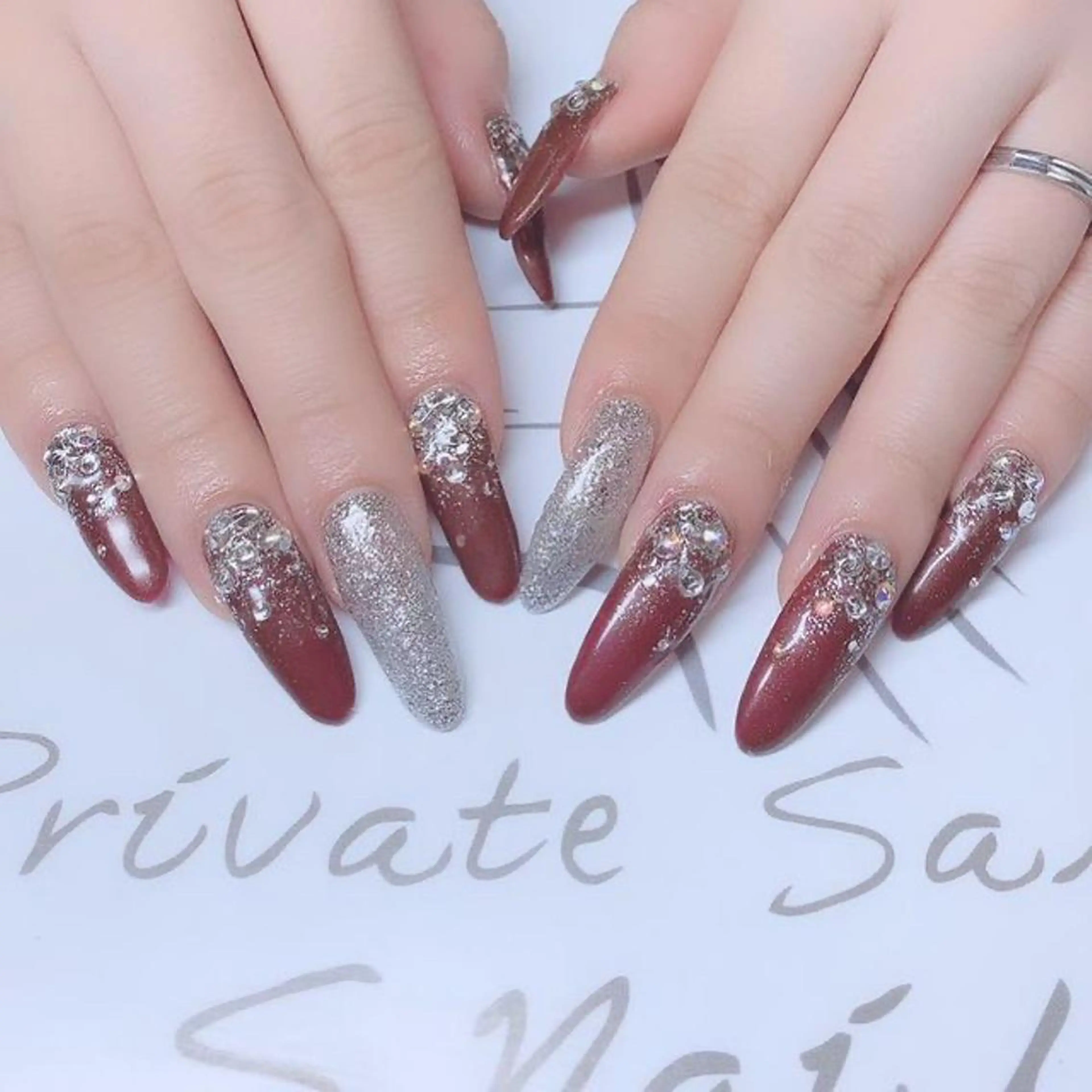 ネイル ハンドネイル 西大分S.Nail 𓏲⋆🪸.⋆⸜🫧のネイルデザイン